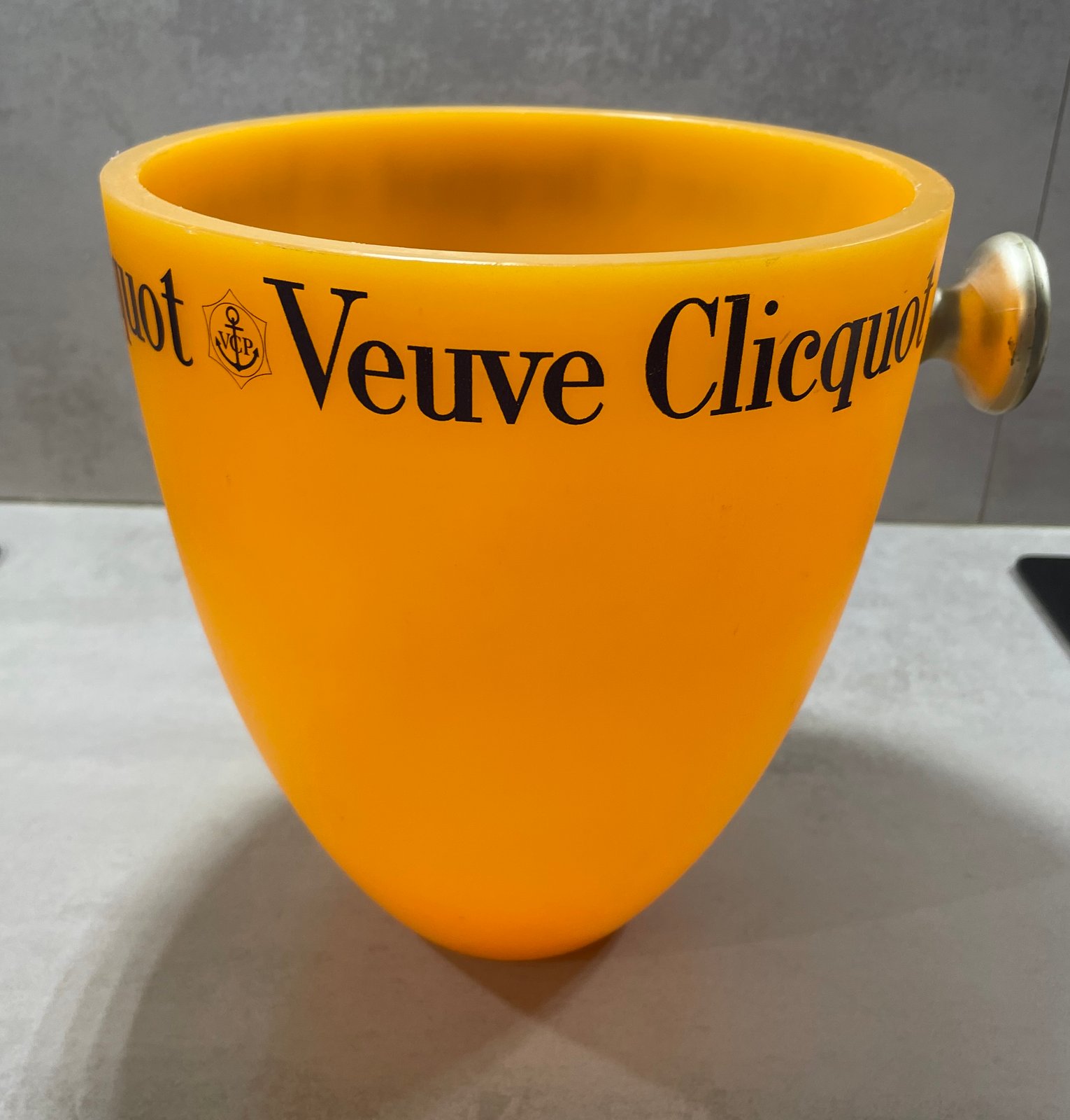 Vintage orange Veuve Clicquot Ponsardin champagne bucket
