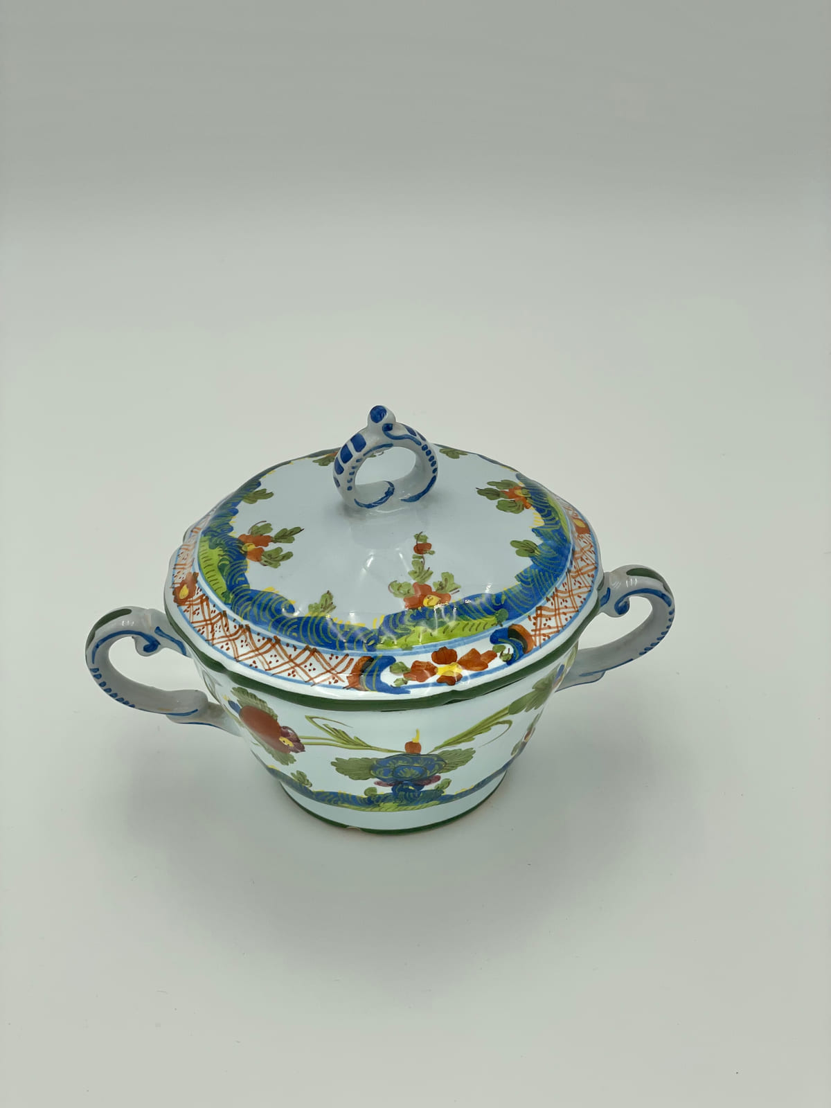 Christian Dior decorative covered ceramic vessel marked Made in Italy