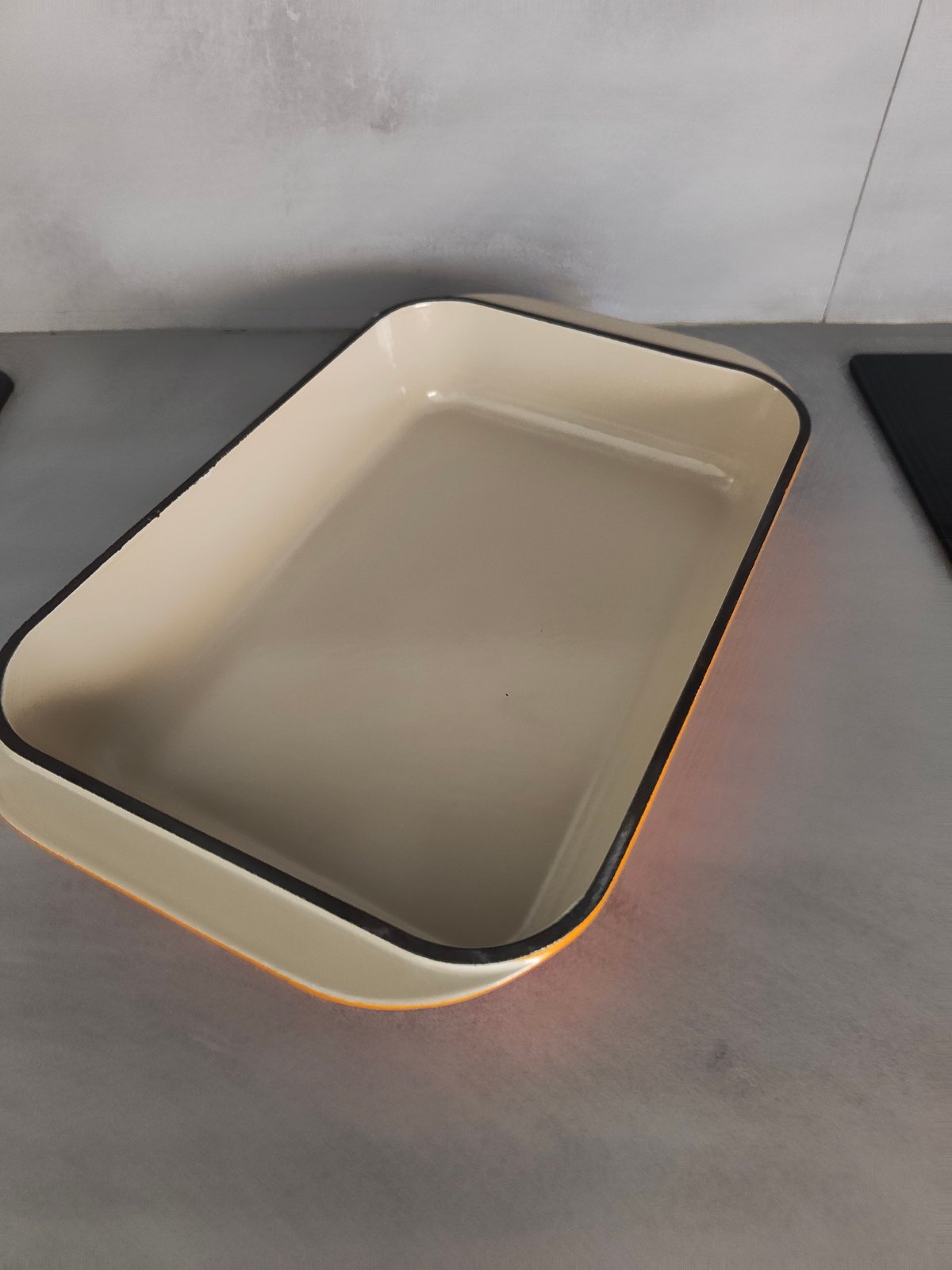 Vintage Le Creuset enamelled cast iron baking dish, size 30 — photo 13