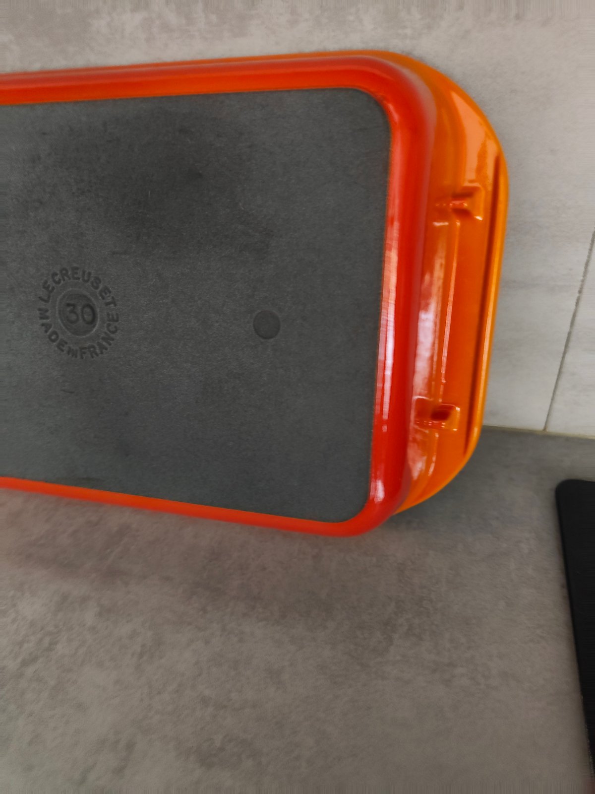 Vintage Le Creuset enamelled cast iron baking dish, size 30 — photo 14