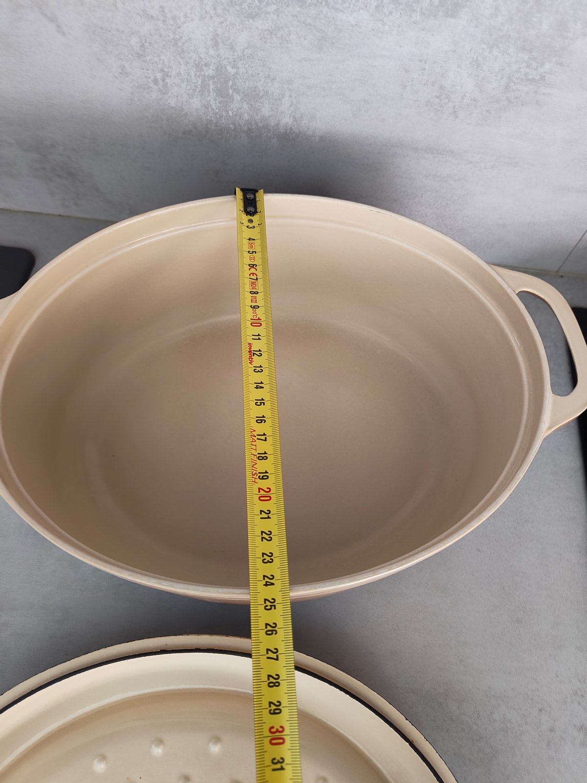 Cocotte Fontignac Vintage – 31 cm – Fonte émaillée — photo 2