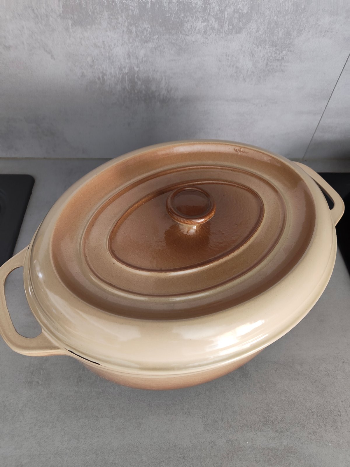 Cocotte Fontignac Vintage – 31 cm – Fonte émaillée — photo 3