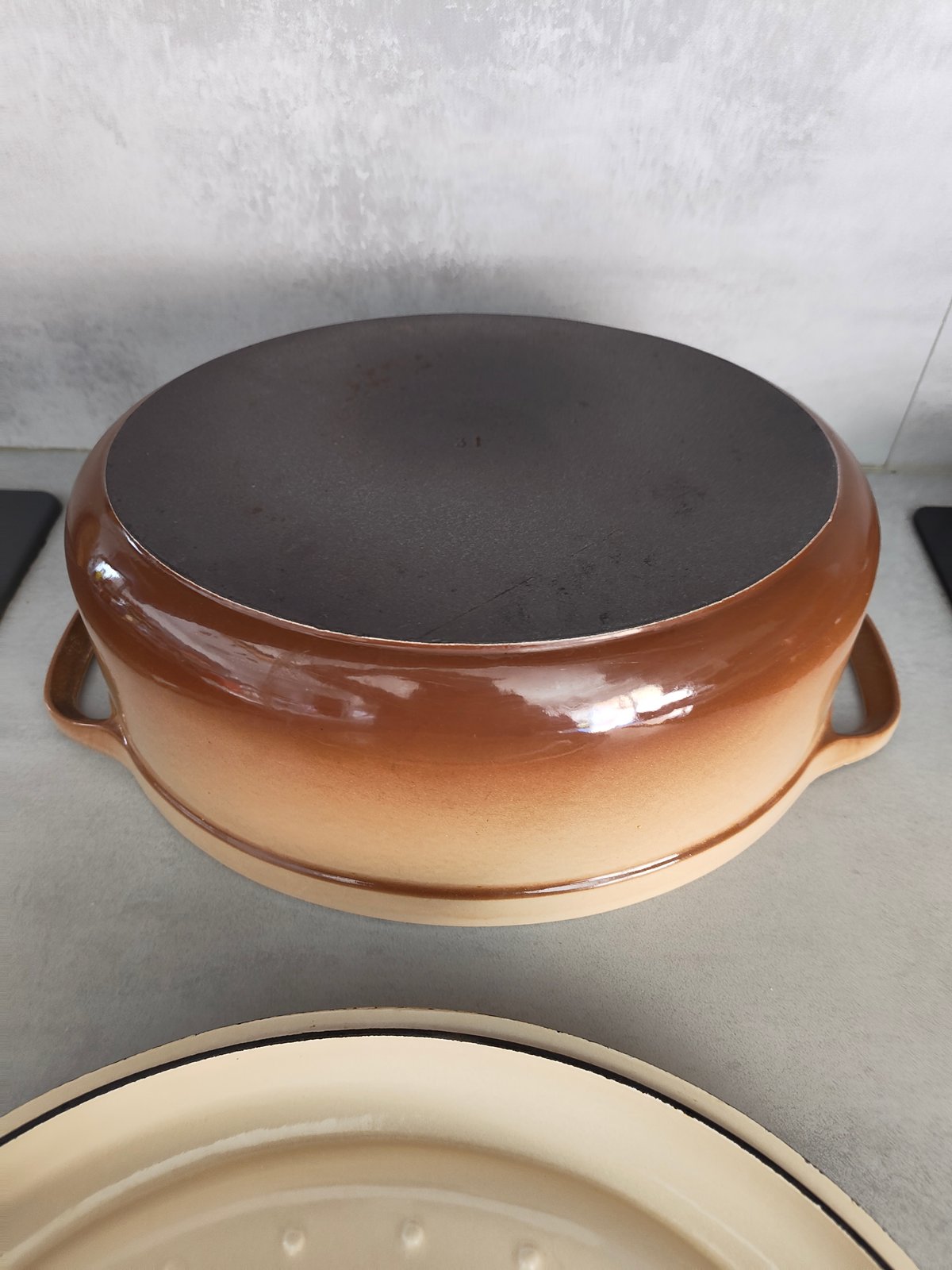 Cocotte Fontignac Vintage – 31 cm – Fonte émaillée — photo 8