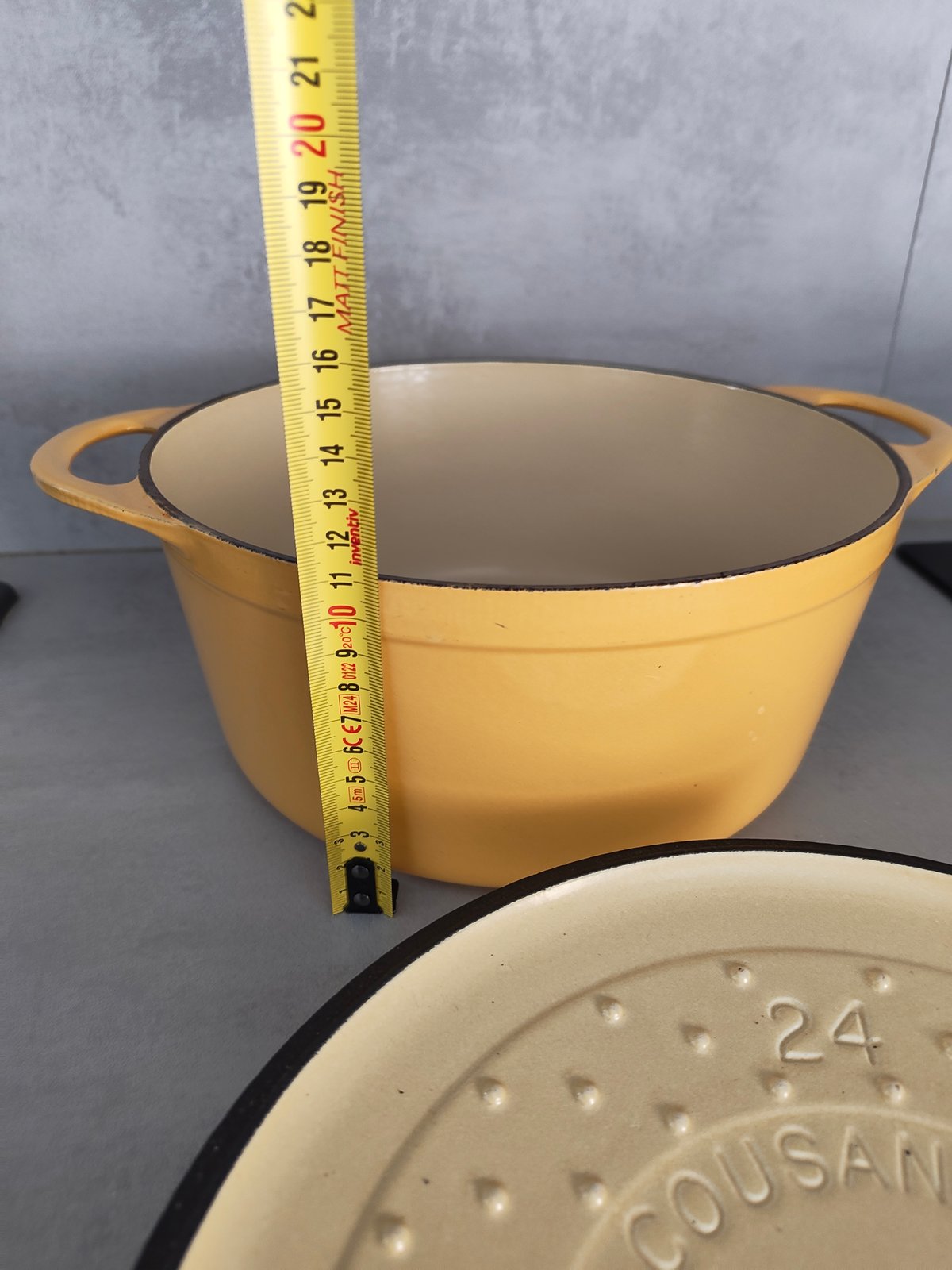 Cousances Cast Iron Dutch Oven No. 24 – Made in France – Vintage Enameled Casserole — photo 12