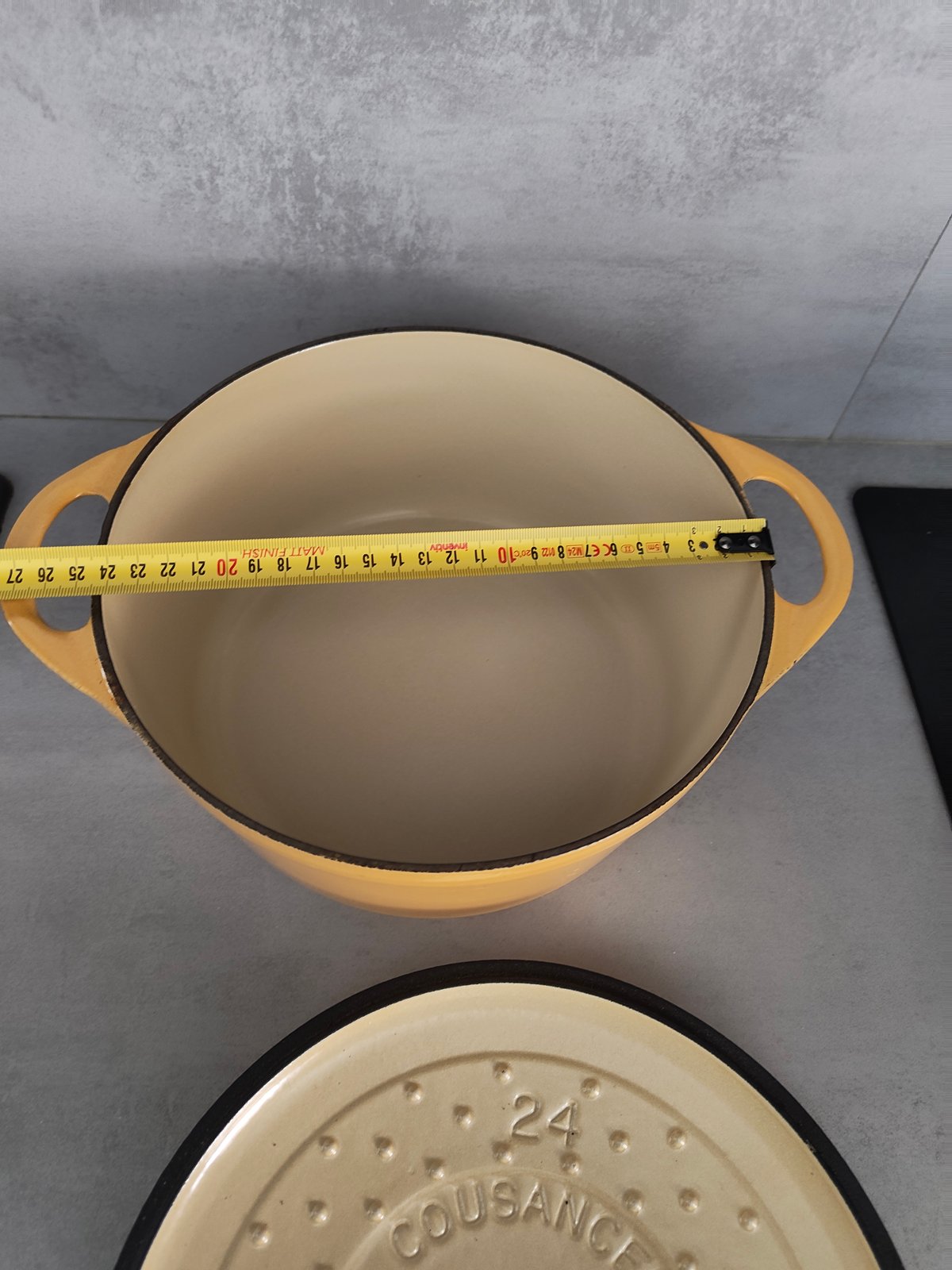 Cousances Cast Iron Dutch Oven No. 24 – Made in France – Vintage Enameled Casserole — photo 13