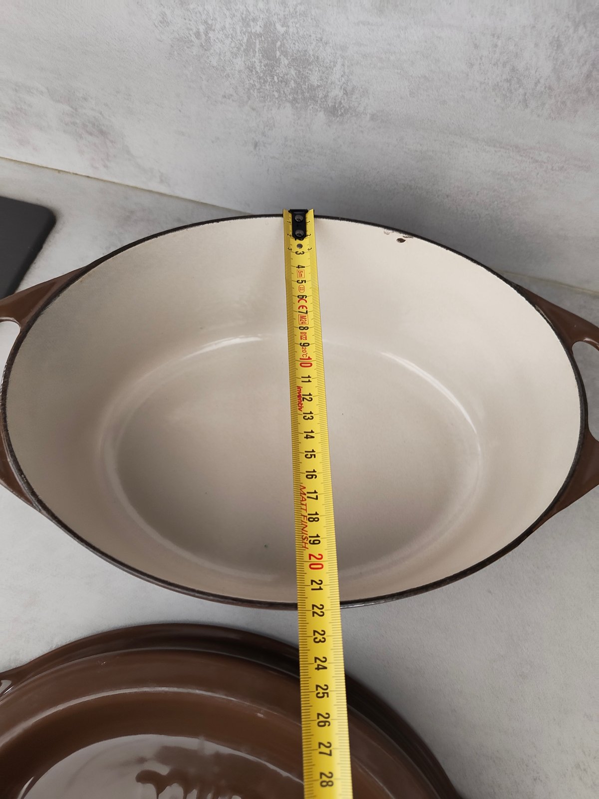 Cousances Doufeu Cast Iron Casserole – Brown – Made in France – Vintage Dutch Oven — photo 4