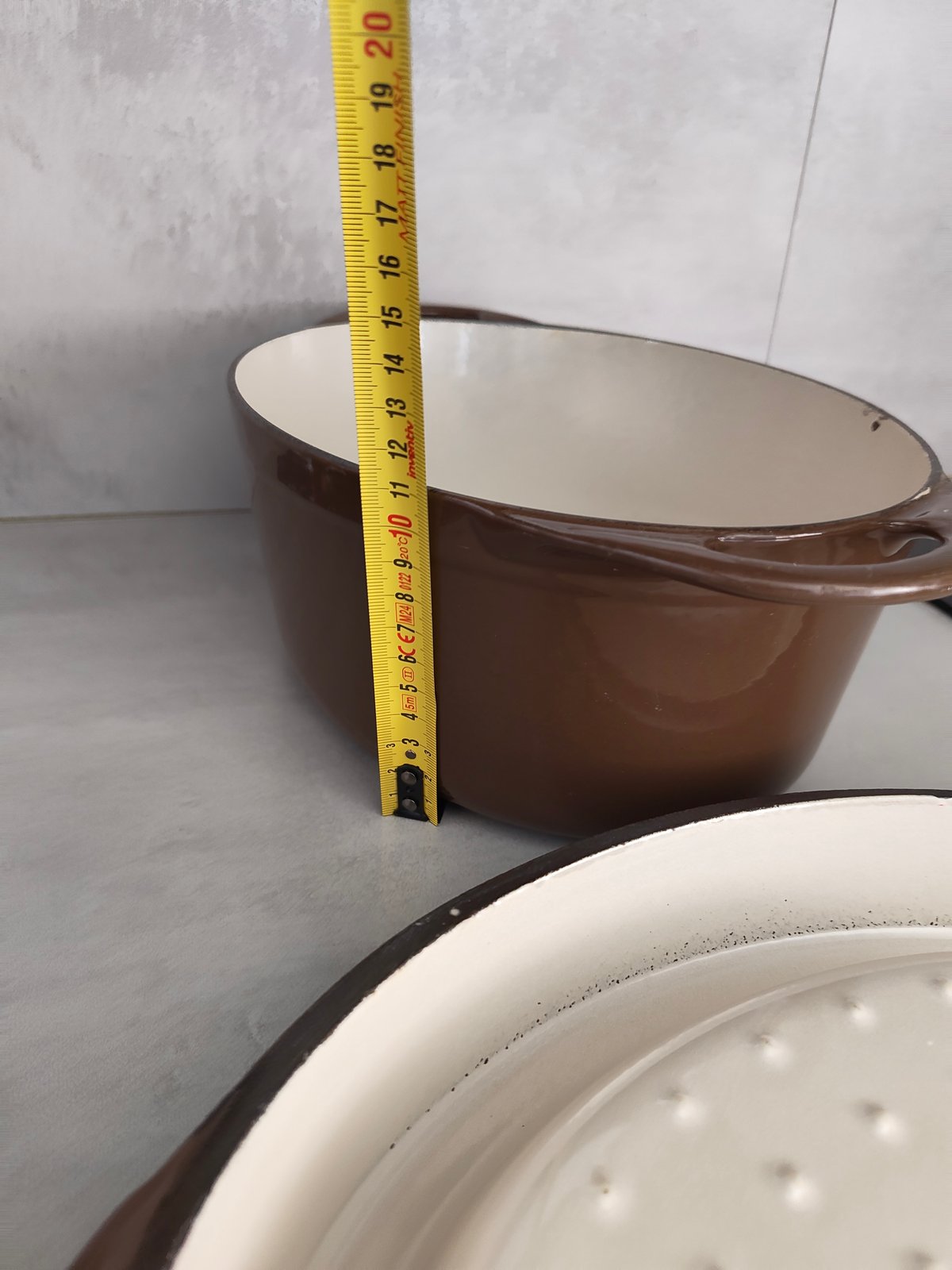 Cousances Doufeu Cast Iron Casserole – Brown – Made in France – Vintage Dutch Oven — photo 7