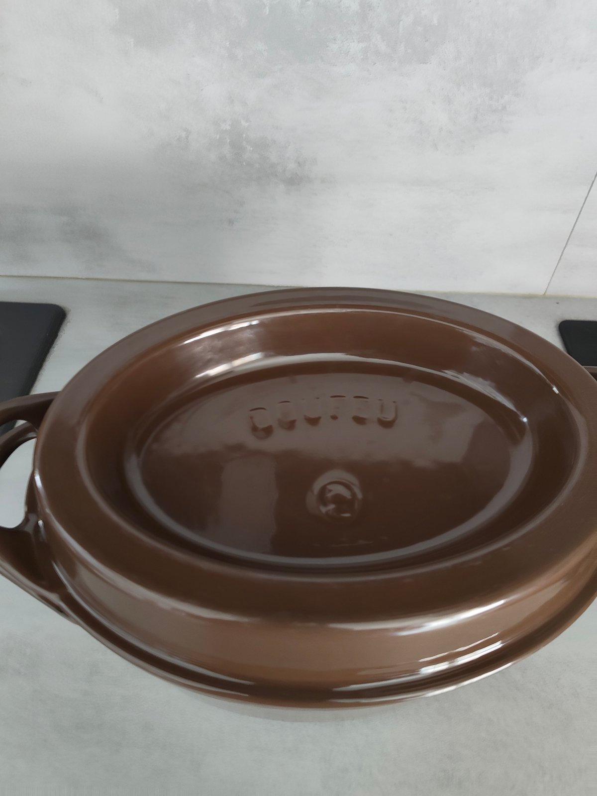 Cousances Doufeu Cast Iron Casserole – Brown – Made in France – Vintage Dutch Oven — photo 12