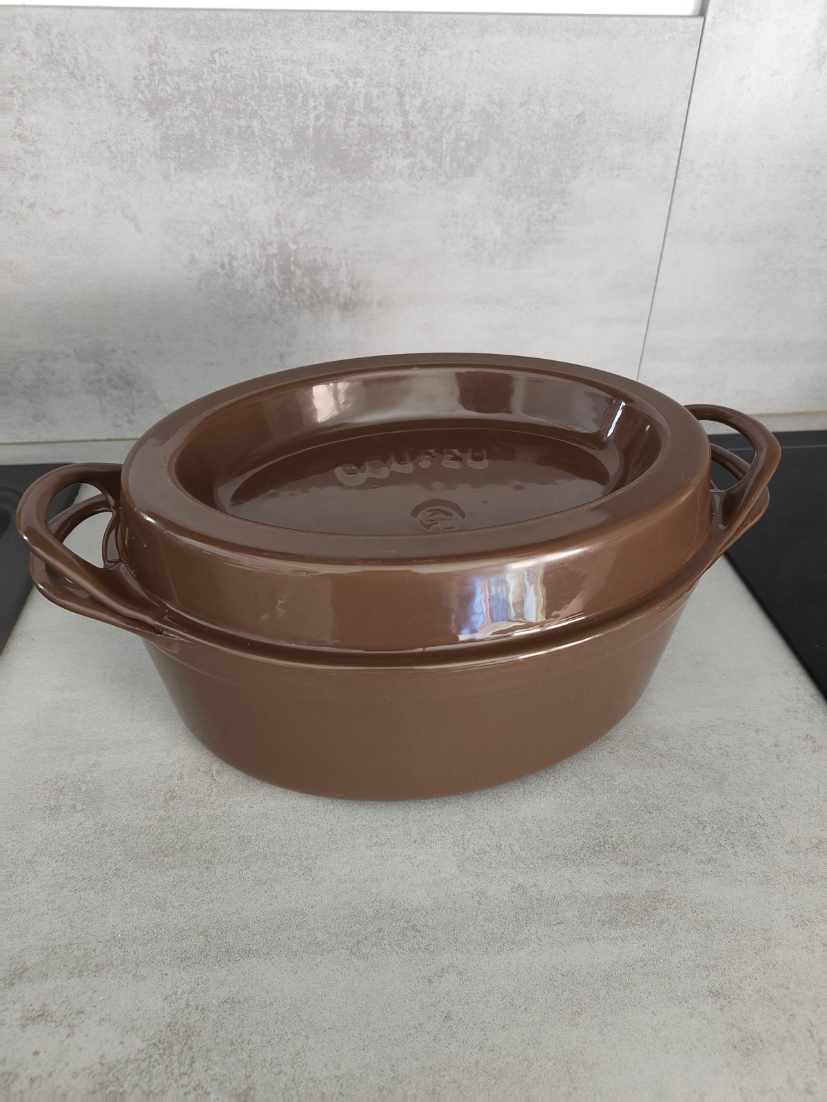Cousances Doufeu Cast Iron Casserole – Brown – Made in France – Vintage Dutch Oven — photo 13