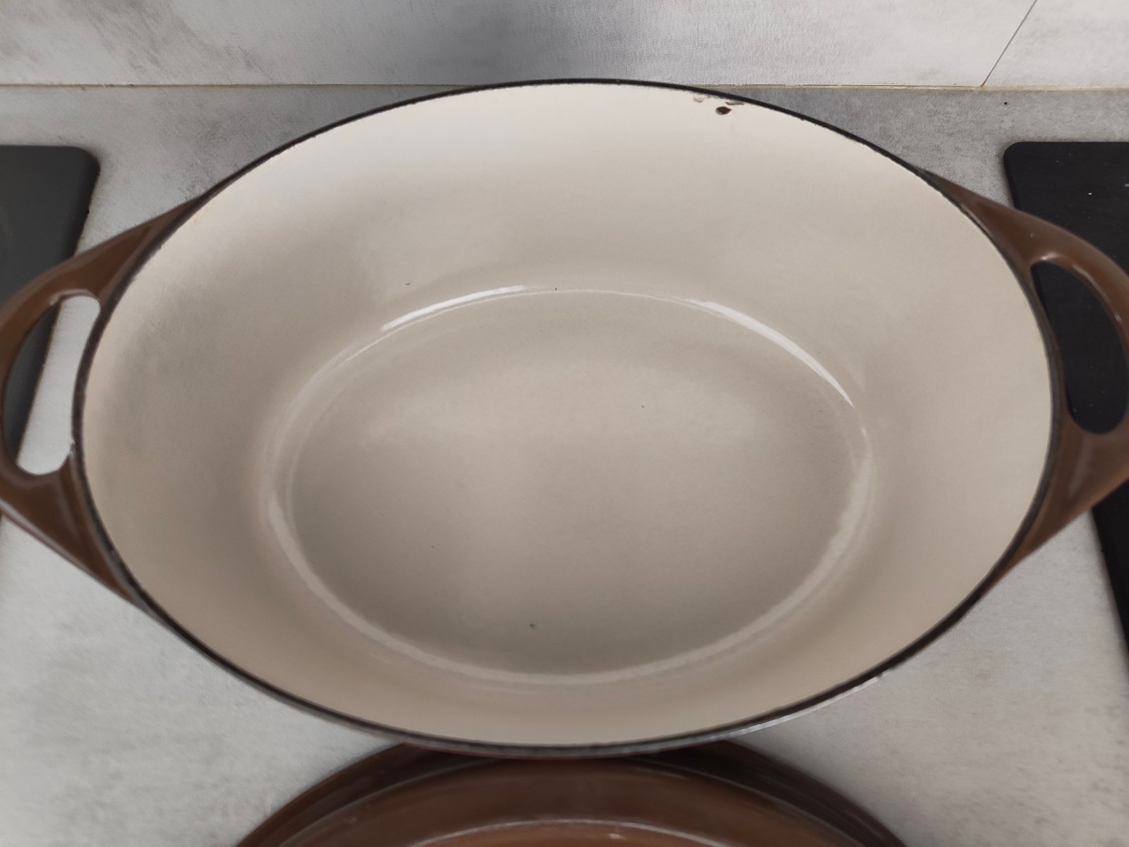 Cousances Doufeu Cast Iron Casserole – Brown – Made in France – Vintage Dutch Oven — photo 15