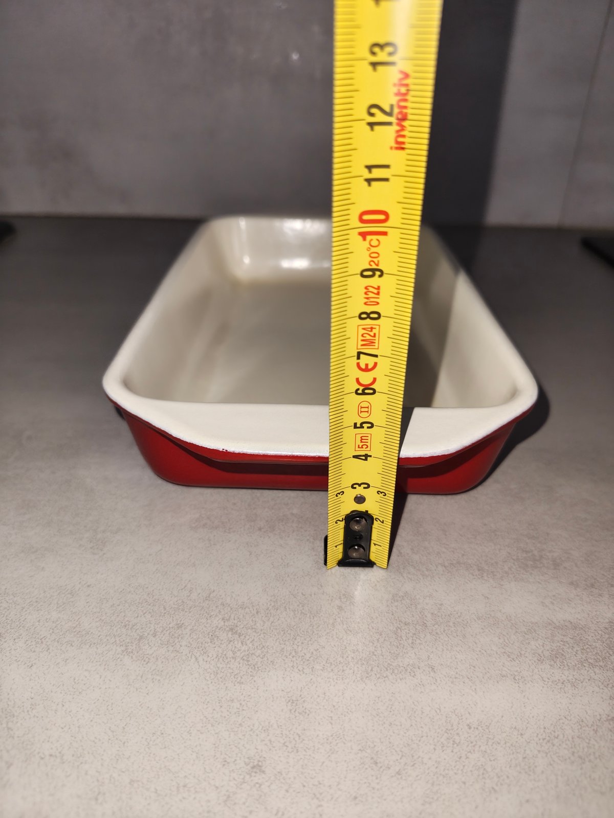 Invicta Cast Iron Rectangular Dish – Red – Made in France — photo 4
