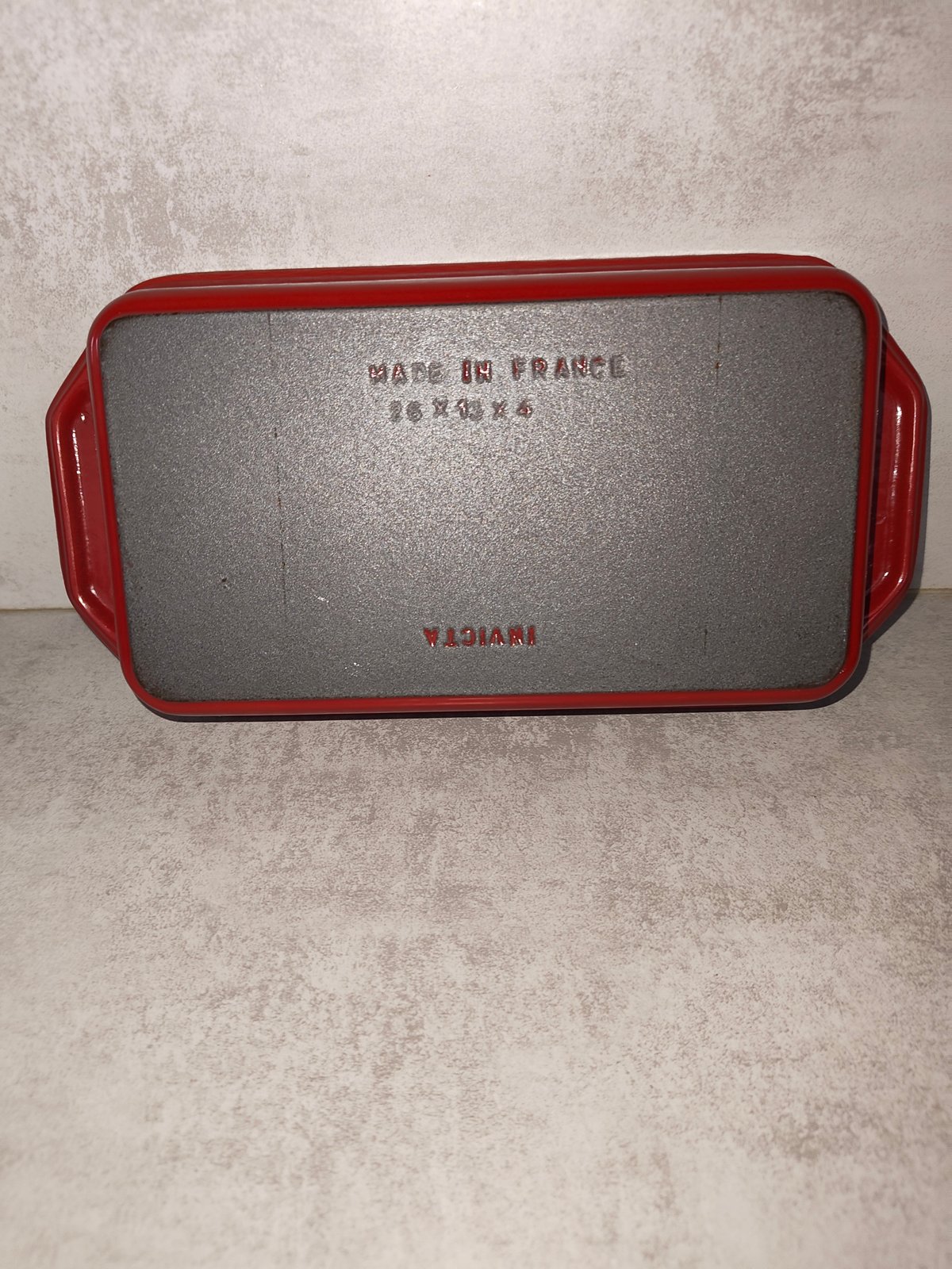 Invicta Cast Iron Rectangular Dish – Red – Made in France — photo 5