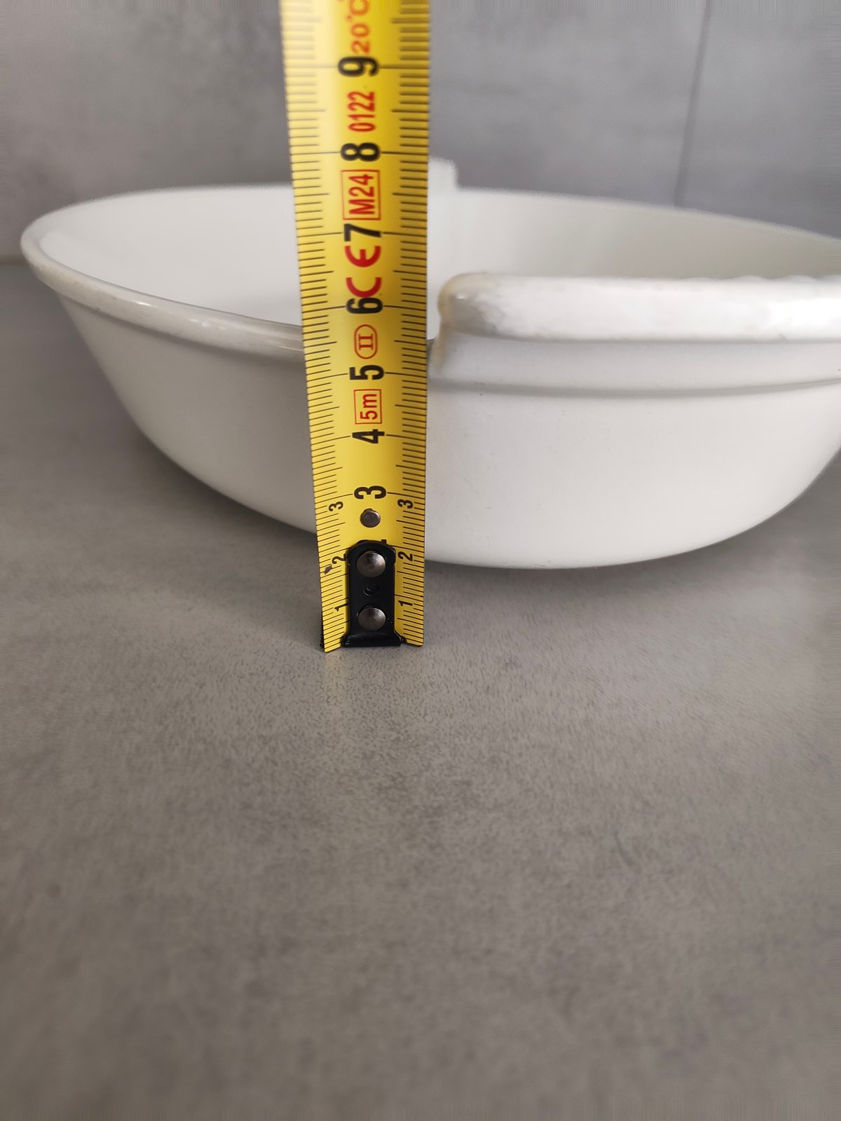 Large Vintage Le Creuset baking dish 36 – White Enamel Made in France — photo 2