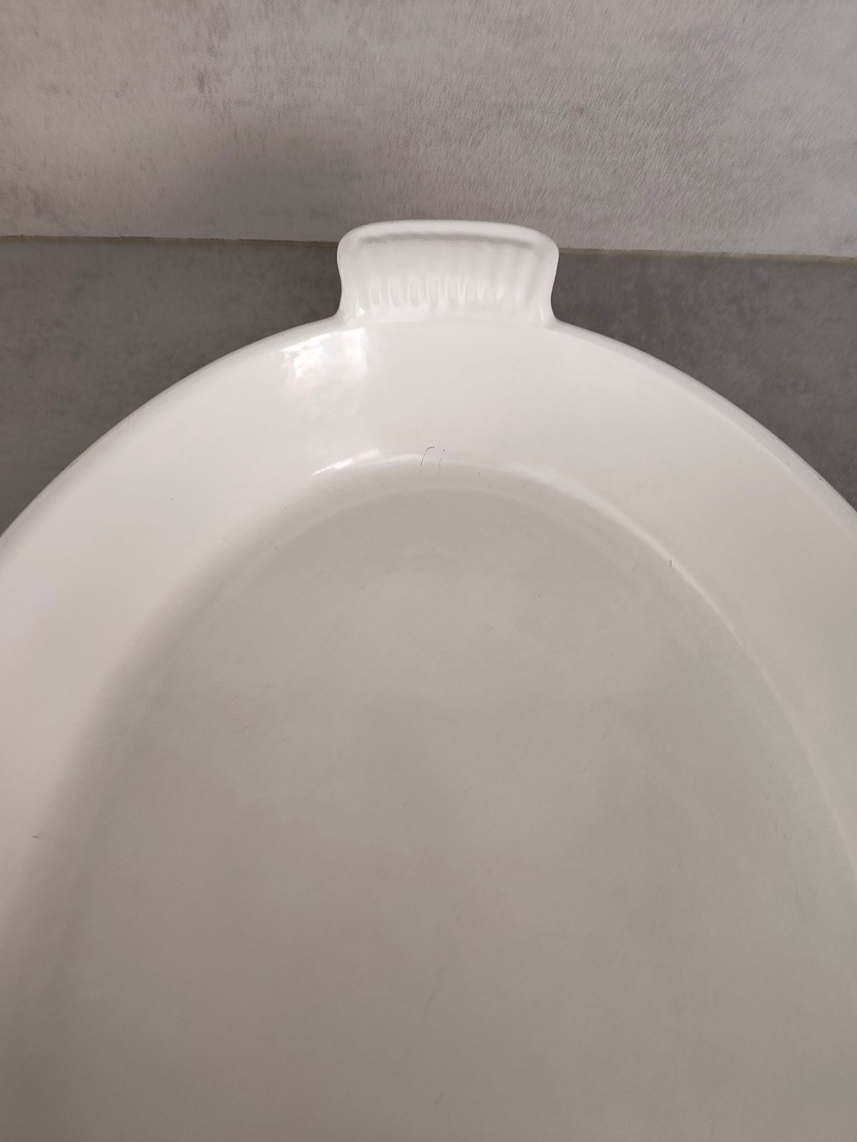 Large Vintage Le Creuset baking dish 36 – White Enamel Made in France — photo 5