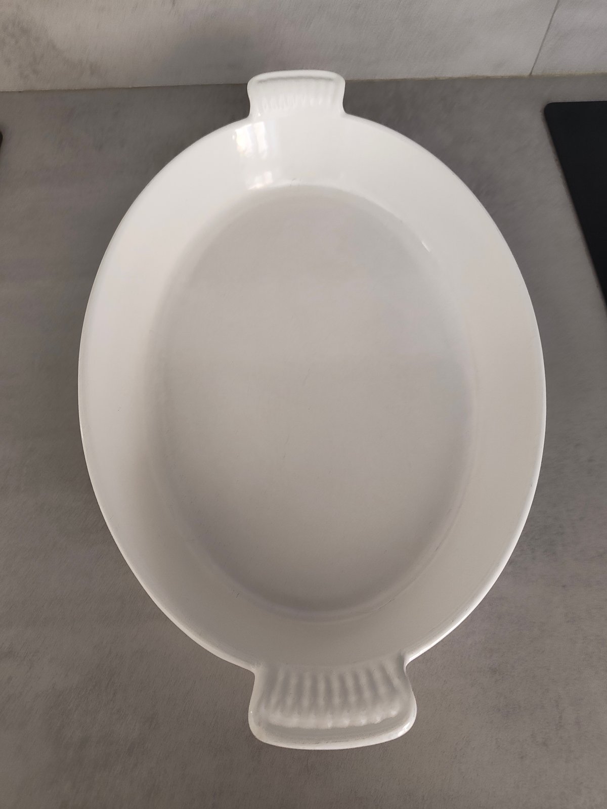 Large Vintage Le Creuset baking dish 36 – White Enamel Made in France — photo 6