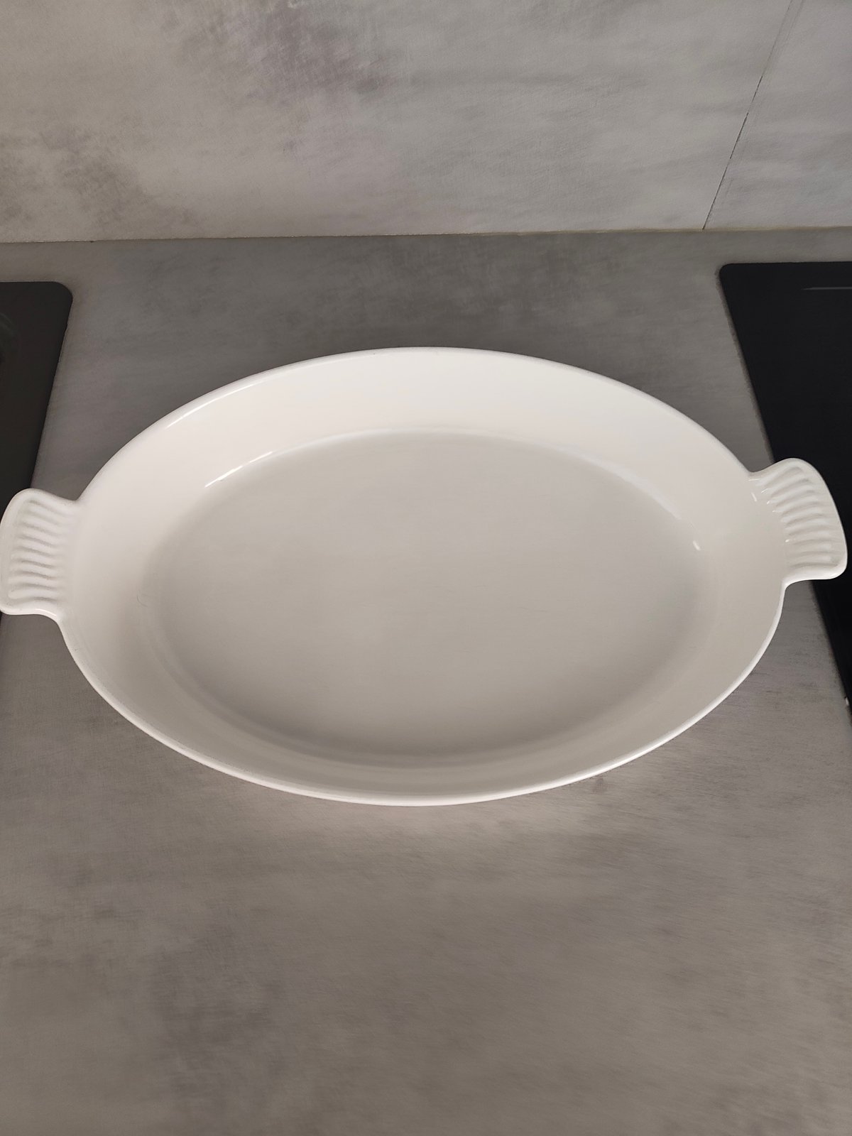 Large Vintage Le Creuset baking dish 36 – White Enamel Made in France — photo 8