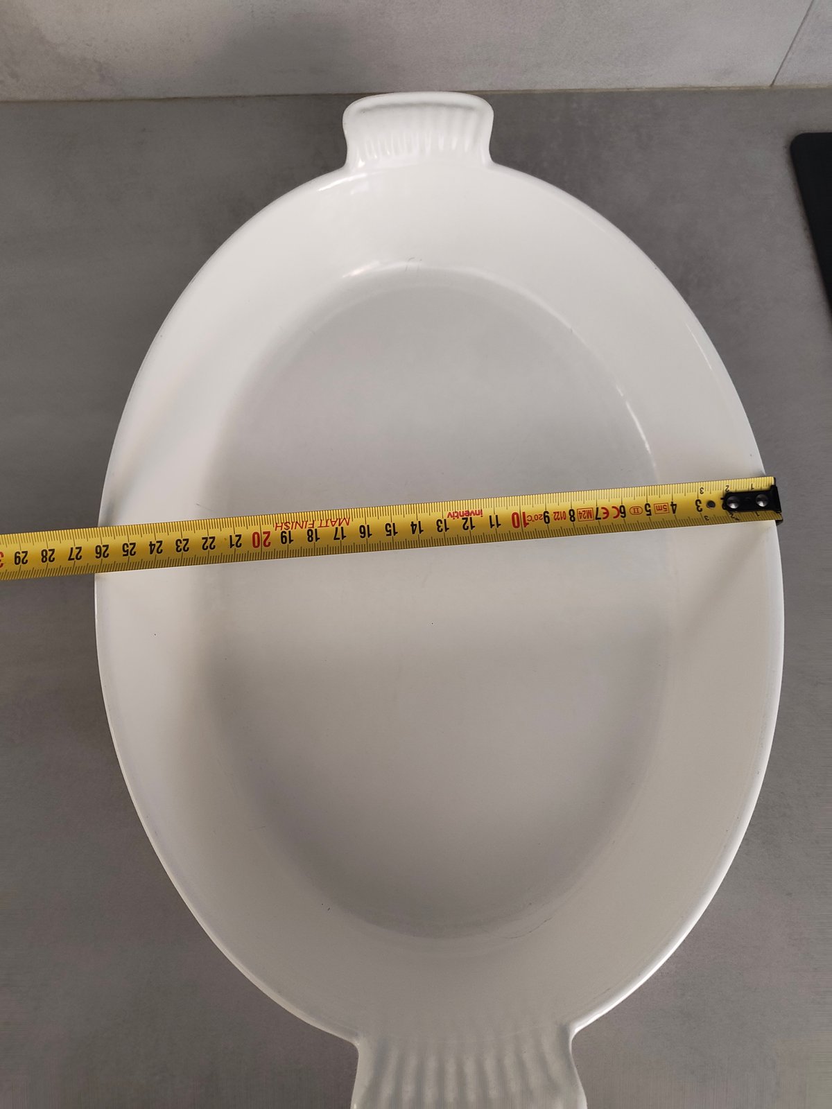 Large Vintage Le Creuset baking dish 36 – White Enamel Made in France — photo 16