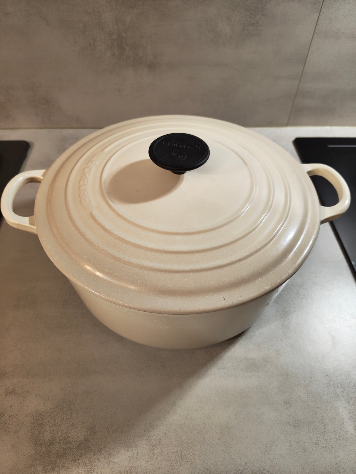 Le Creuset 26 Cast Iron Dutch Oven – Cream / Ivory – Made in France — photo 6