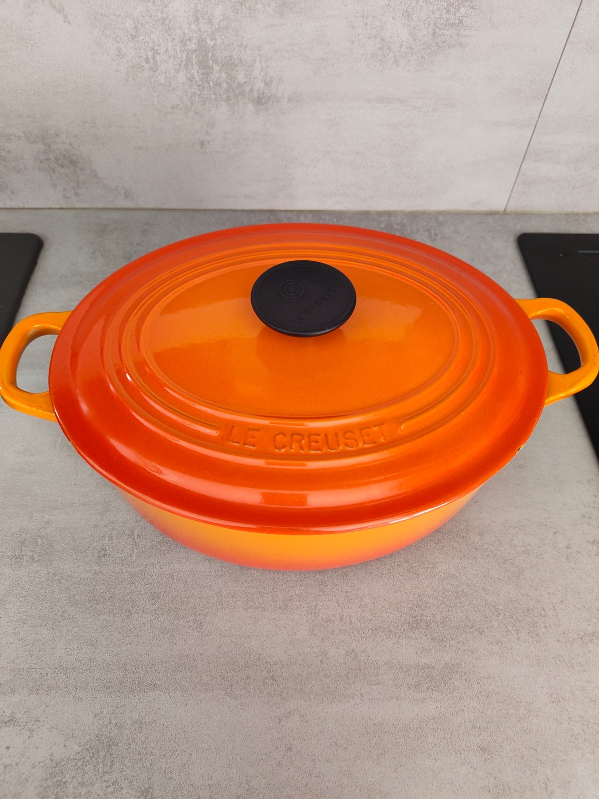 Le Creuset Cast Iron Dutch Oven / Casserole – Orange – Made in France – Enameled Cast Iron — photo 4