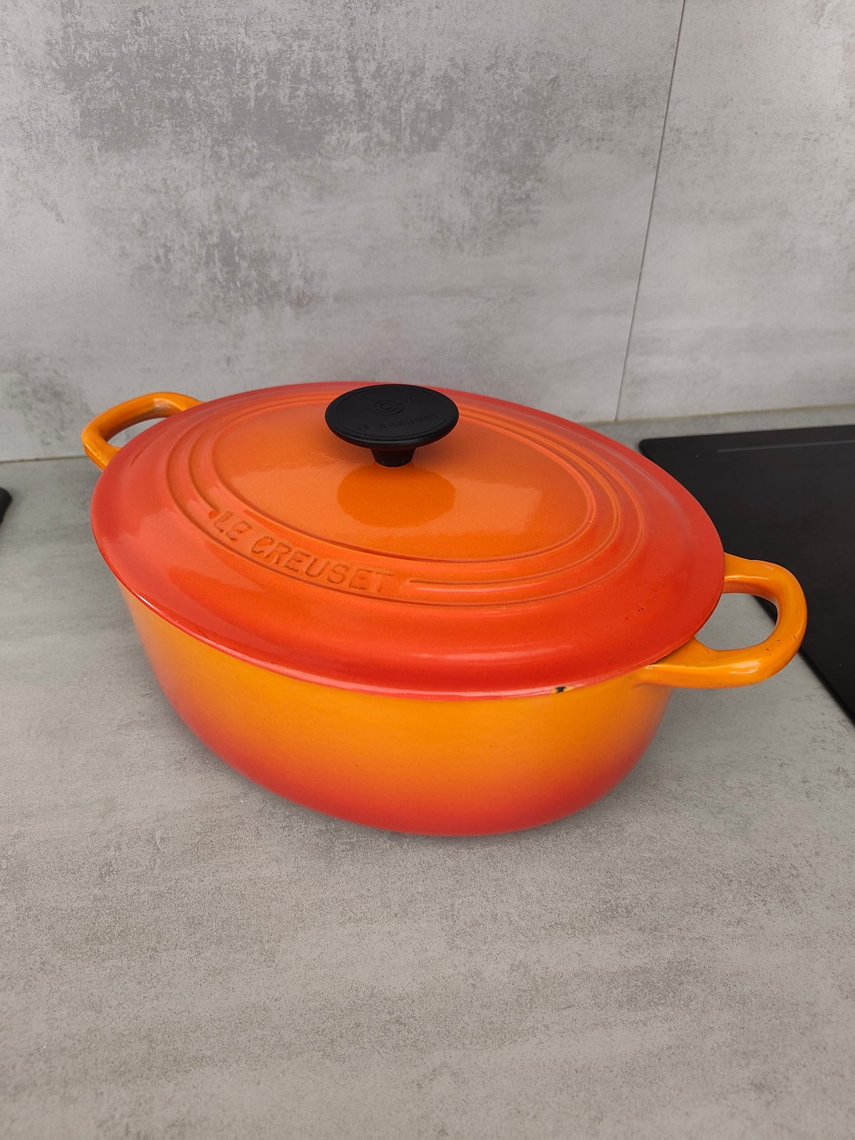 Le Creuset Cast Iron Dutch Oven / Casserole – Orange – Made in France – Enameled Cast Iron — photo 6