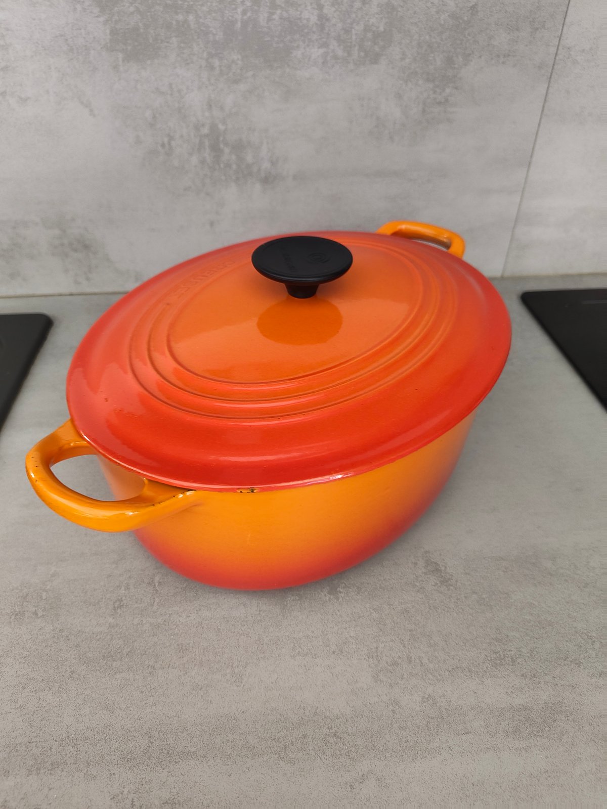 Le Creuset Cast Iron Dutch Oven / Casserole – Orange – Made in France – Enameled Cast Iron — photo 7