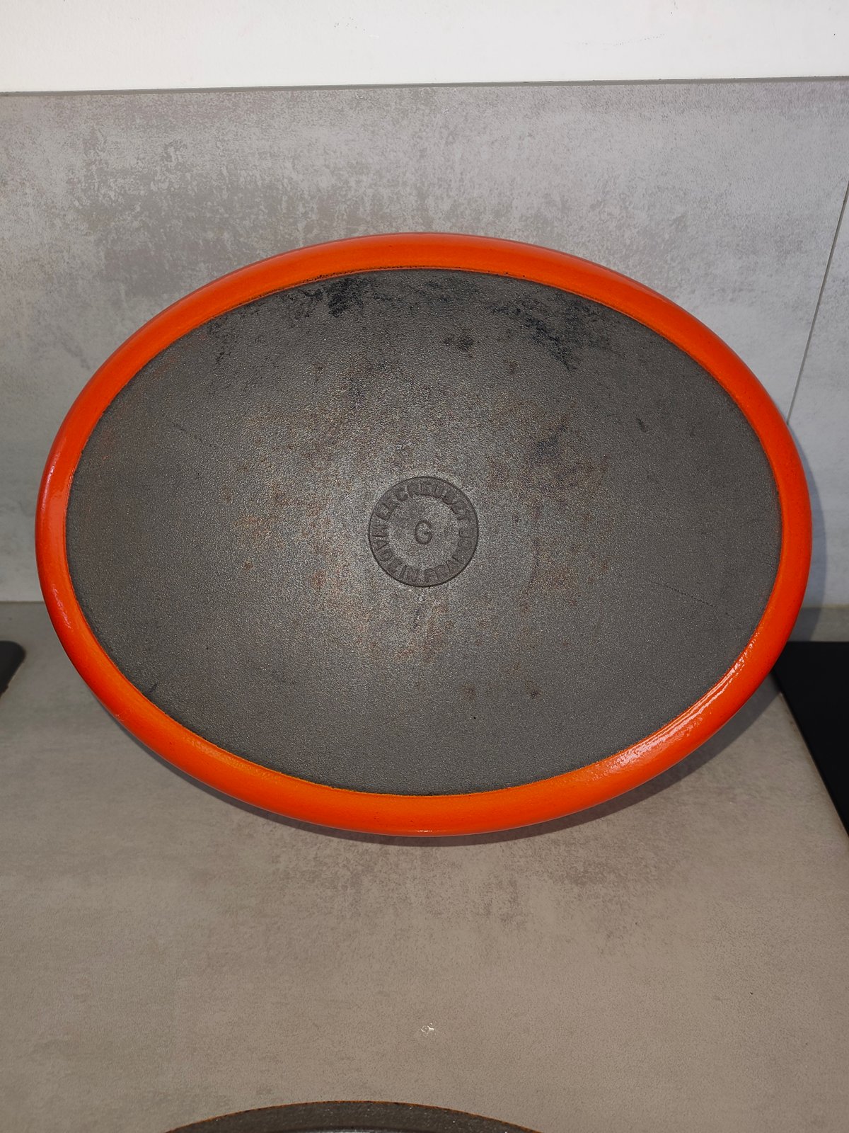 Le Creuset Cocotte Ovale Vintage – Fonte Émaillée – Orange Iconique — photo 2