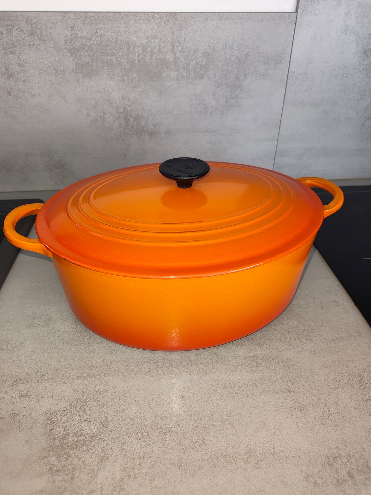 Le Creuset Cocotte Ovale Vintage – Fonte Émaillée – Orange Iconique — photo 9
