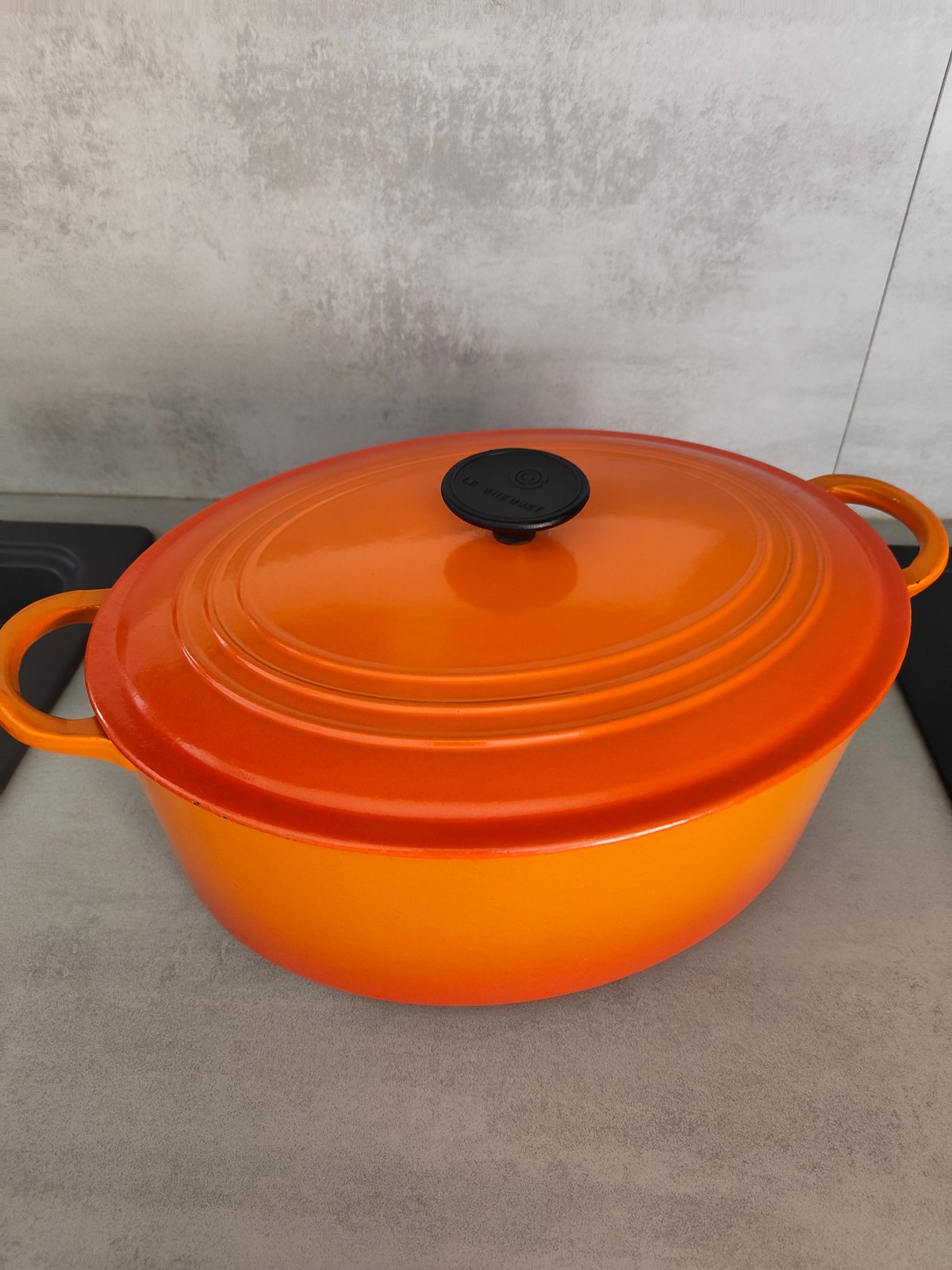 Le Creuset Cocotte Ovale Vintage – Fonte Émaillée – Orange Iconique — photo 10