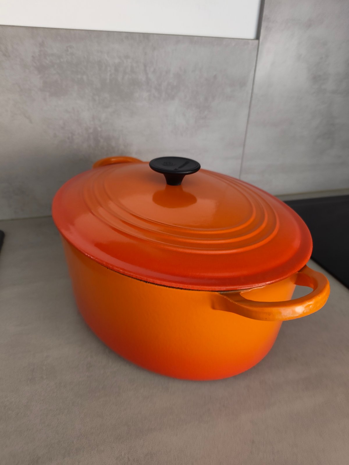 Le Creuset Cocotte Ovale Vintage – Fonte Émaillée – Orange Iconique — photo 11