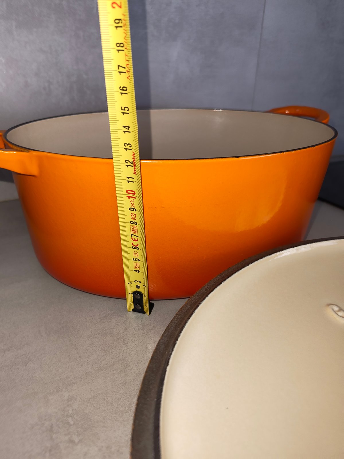 Le Creuset Cocotte Ovale Vintage – Fonte Émaillée – Orange Iconique — photo 15