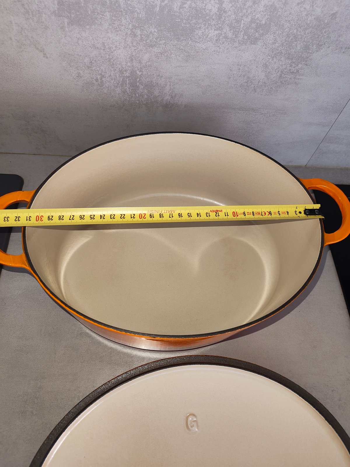 Le Creuset Cocotte Ovale Vintage – Fonte Émaillée – Orange Iconique — photo 16
