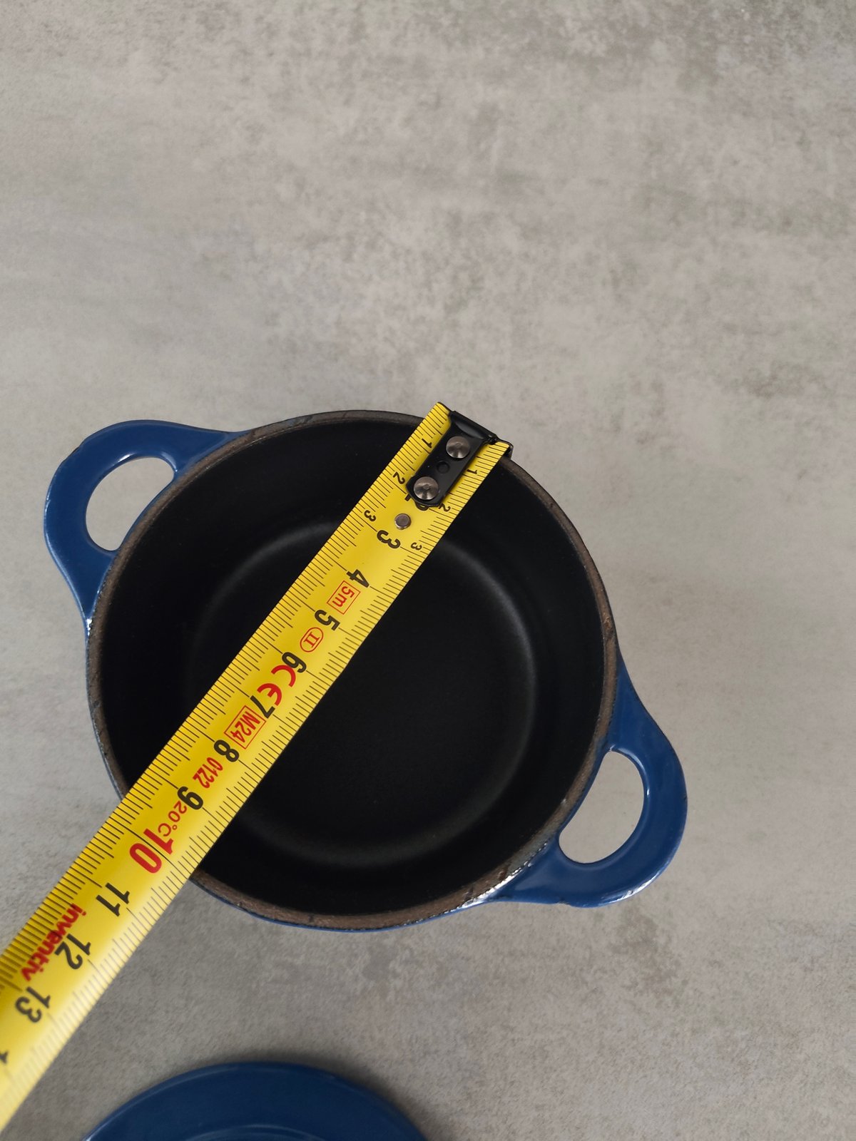 Le Creuset Mini Cast Iron Cocotte – Blue – With Lid — photo 2