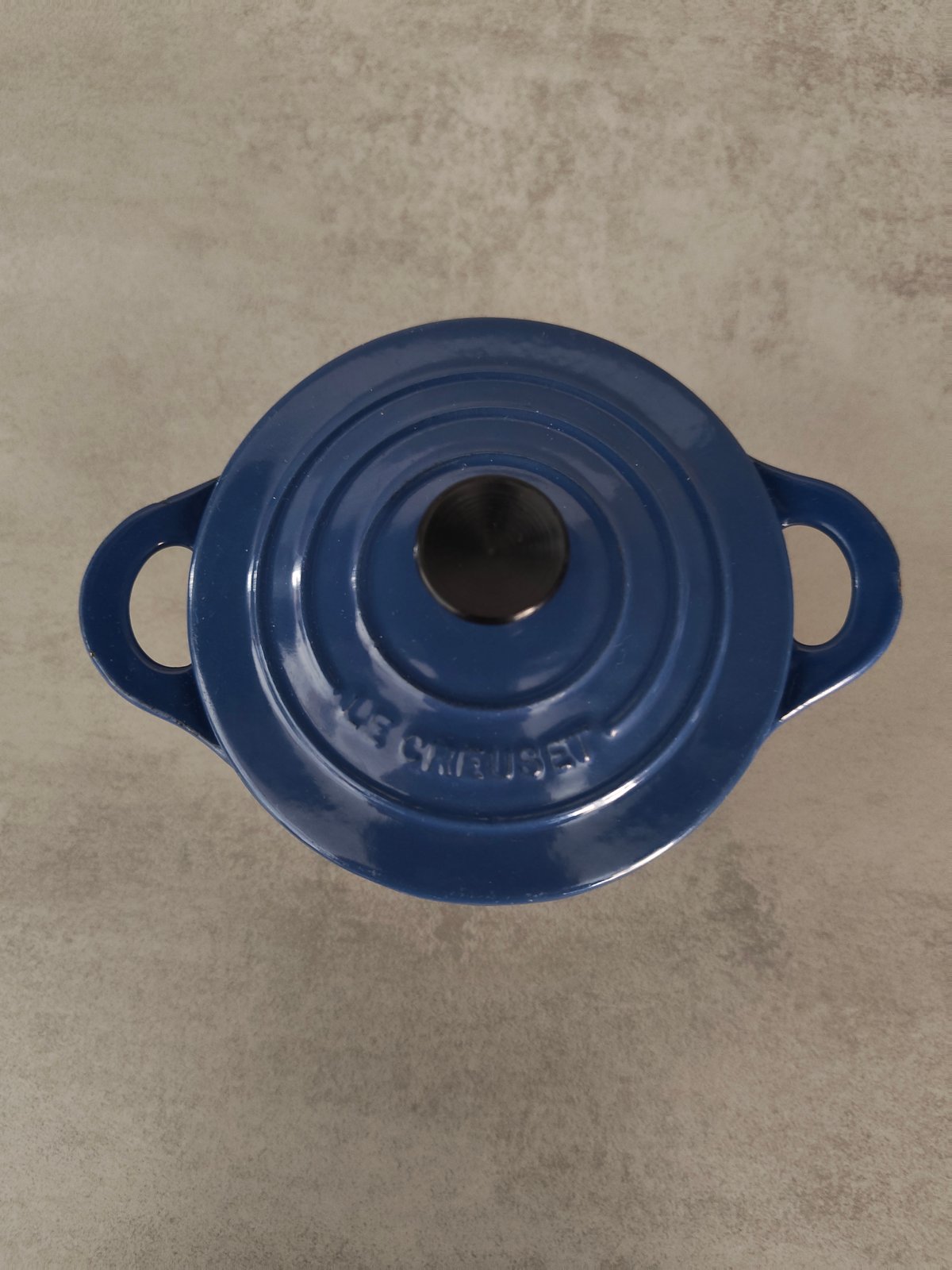 Le Creuset Mini Cast Iron Cocotte – Blue – With Lid — photo 6