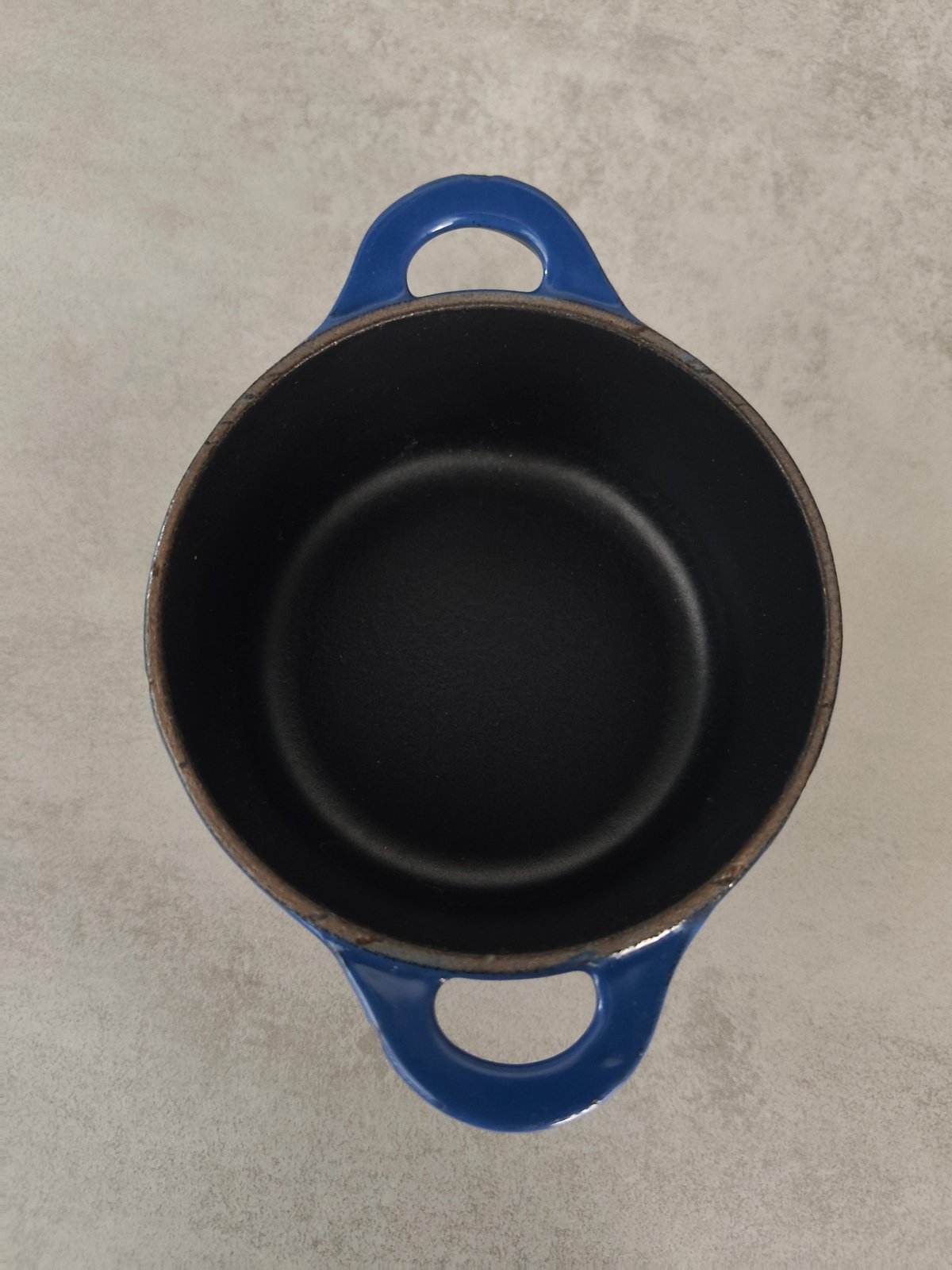 Le Creuset Mini Cast Iron Cocotte – Blue – With Lid — photo 12