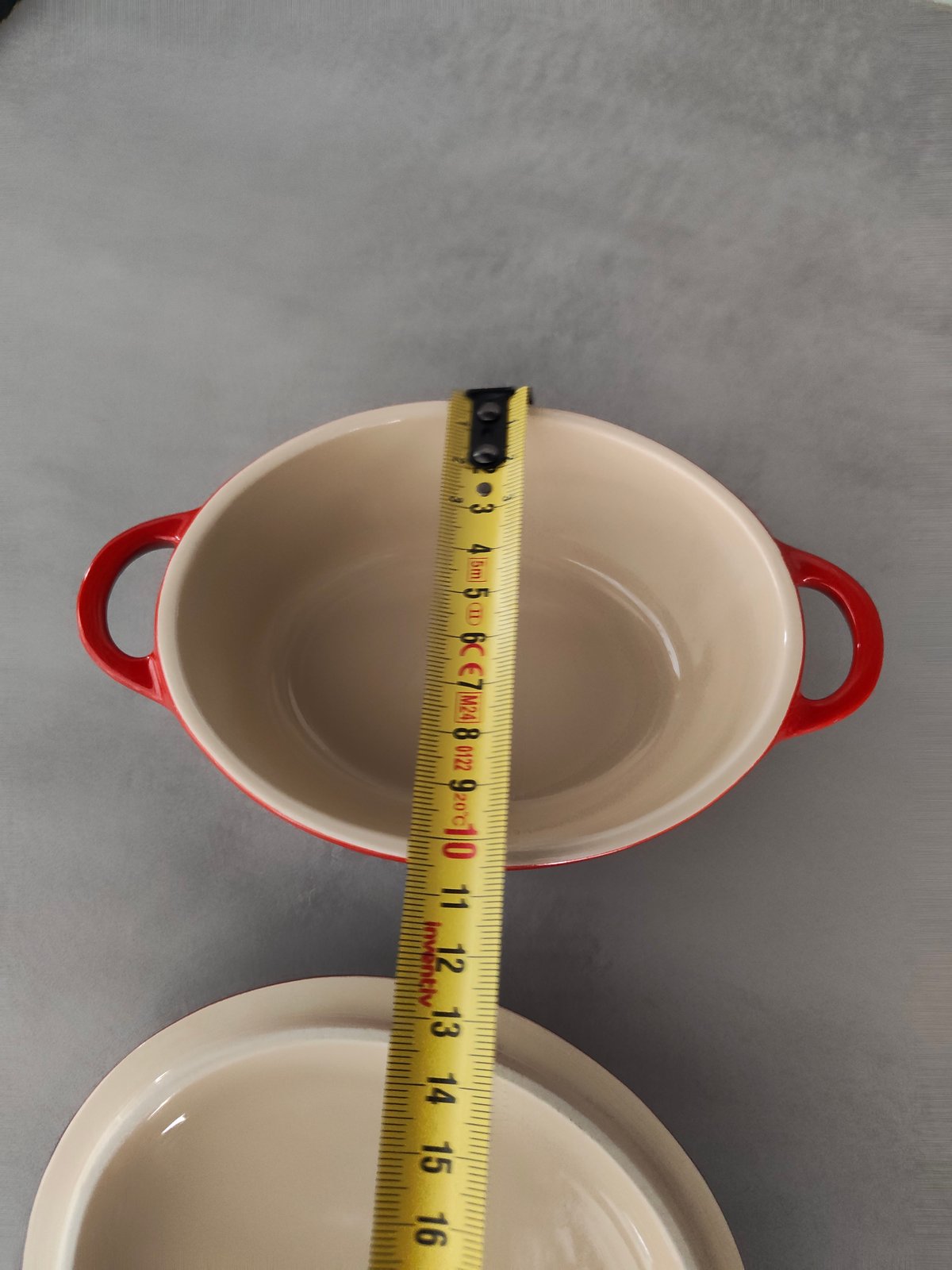 Le Creuset Stoneware Mini Oval Cocotte – Red – With Lid — photo 7