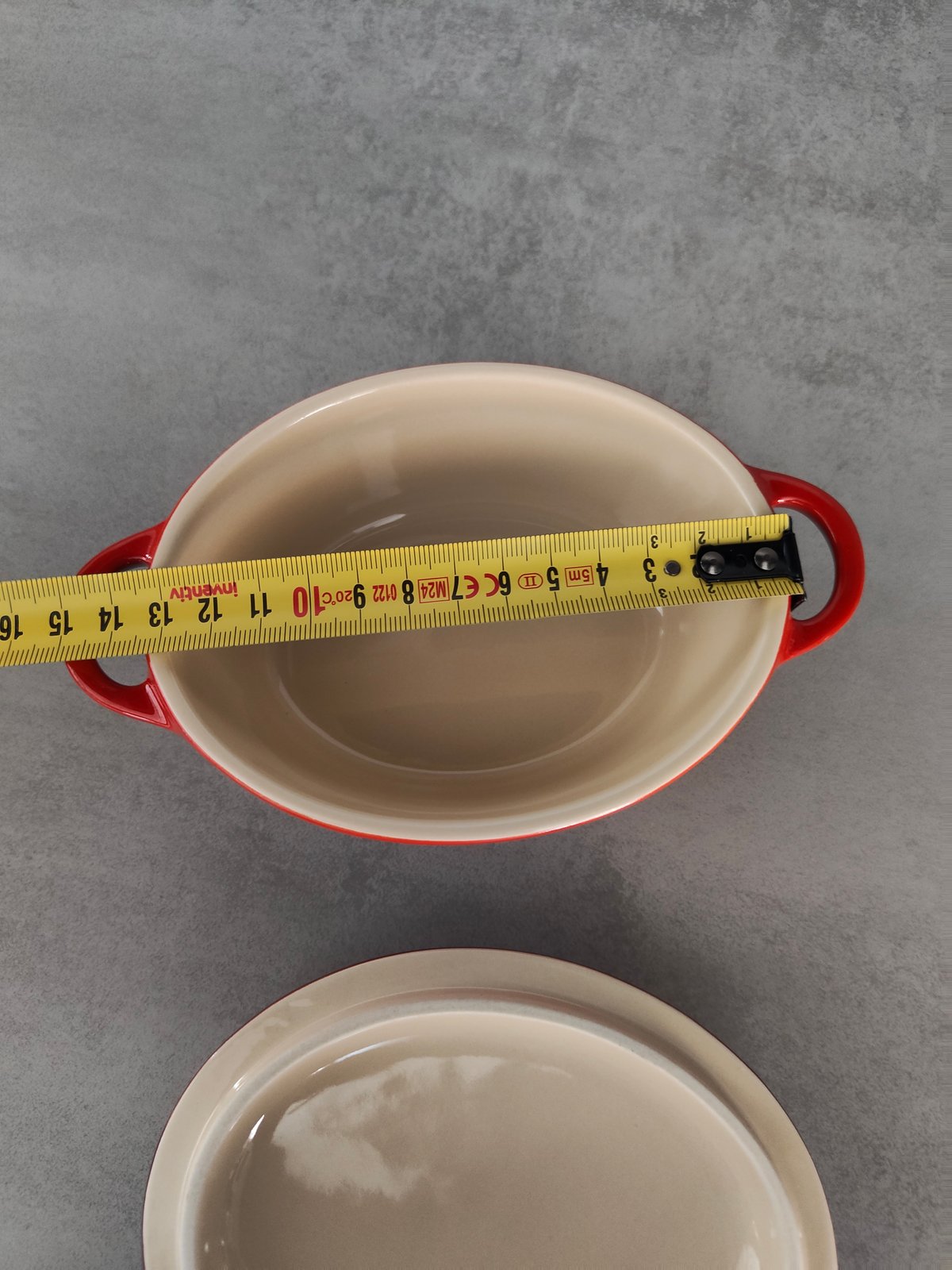 Le Creuset Stoneware Mini Oval Cocotte – Red – With Lid — photo 8