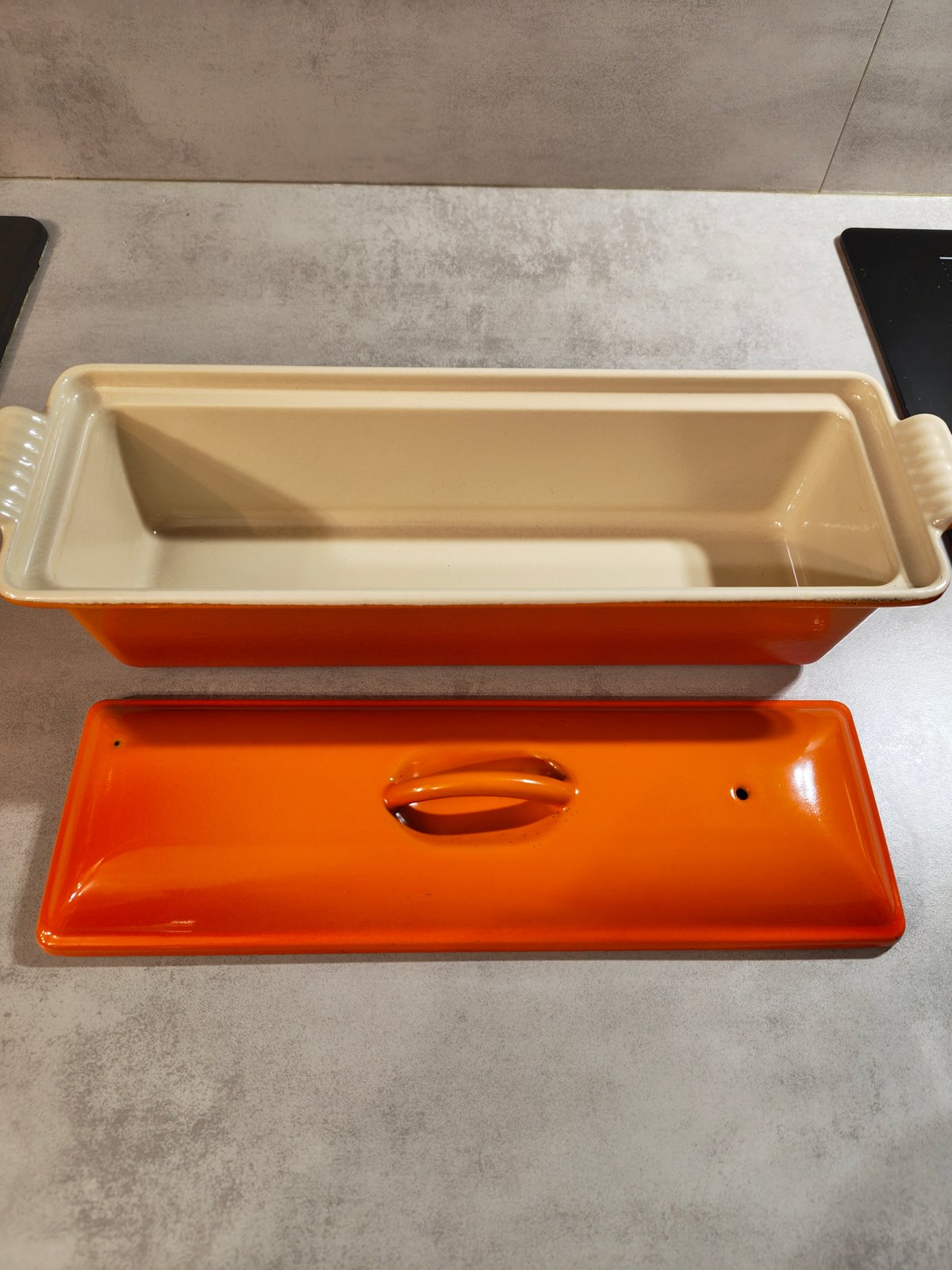 Le Creuset Terrine with Lid – Vintage Orange – Cast Iron – Made in France — photo 3