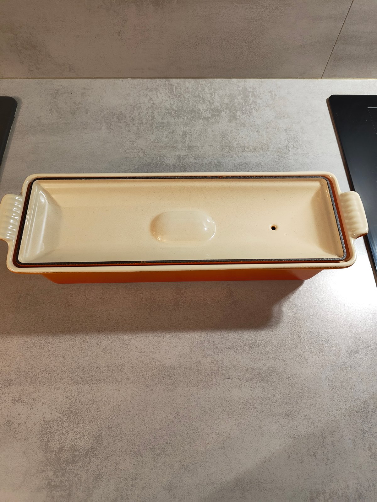 Le Creuset Terrine with Lid – Vintage Orange – Cast Iron – Made in France — photo 4