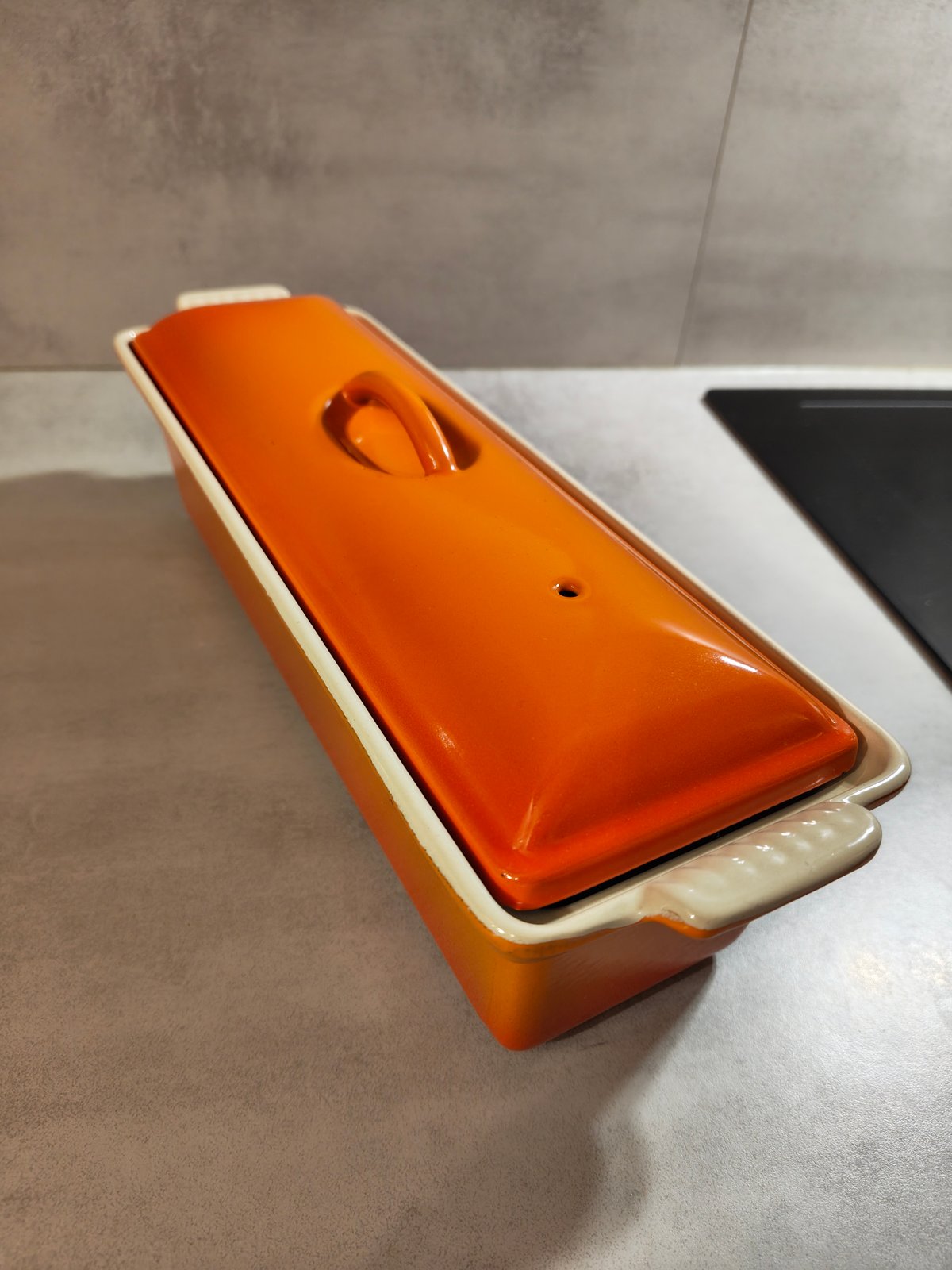 Le Creuset Terrine with Lid – Vintage Orange – Cast Iron – Made in France