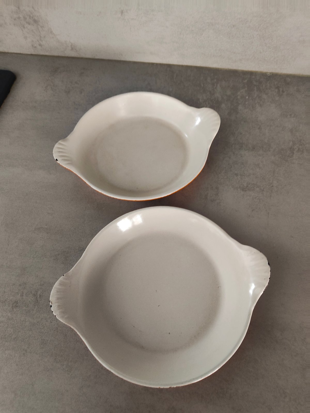 Set of 2 Vintage Le Creuset Cast Iron Oven Dishes – No. 3 – Made in France (1960–1970) — photo 2