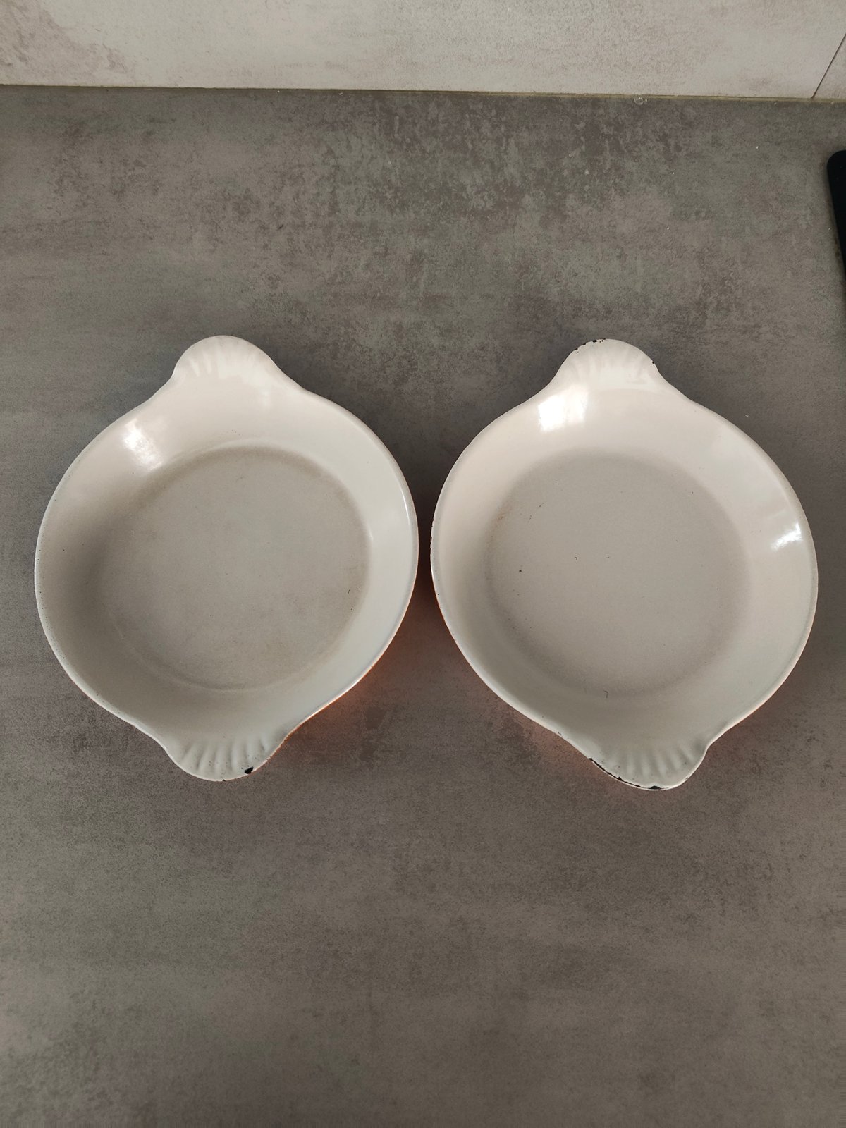 Set of 2 Vintage Le Creuset Cast Iron Oven Dishes – No. 3 – Made in France (1960–1970)