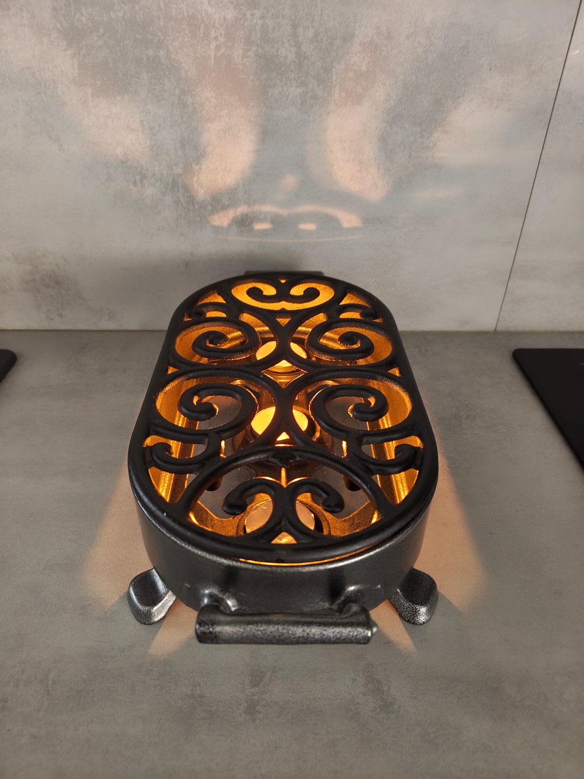 Staub Cast Iron Tealight Food Warmer – Vintage (1970–1980) – Made in France — photo 2