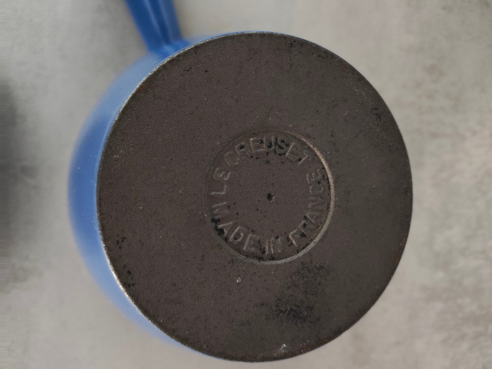 Vintage Cast Iron Casserole Dish with Lid – Blue Enamel — photo 17
