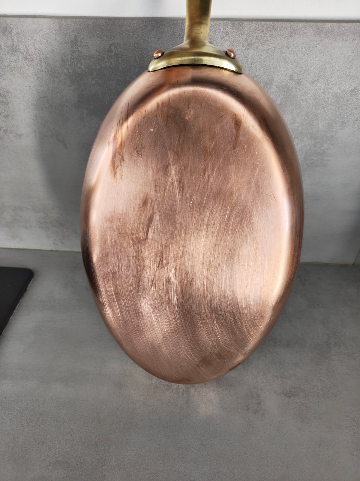 Vintage Copper Pan – Made in France 🇫🇷 – Brass Handle – Professional Cookware — photo 2