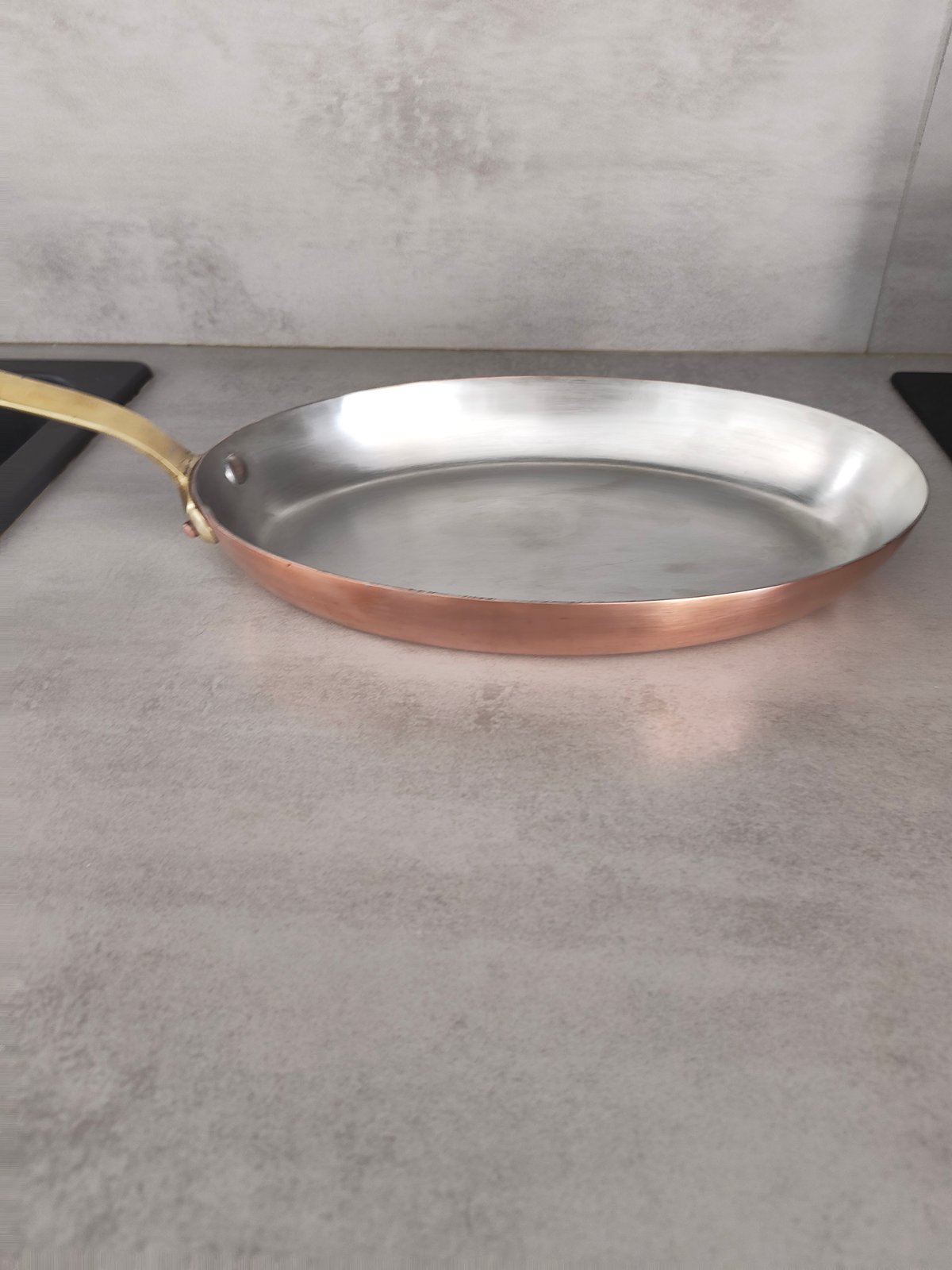 Vintage Copper Pan – Made in France 🇫🇷 – Brass Handle – Professional Cookware — photo 11