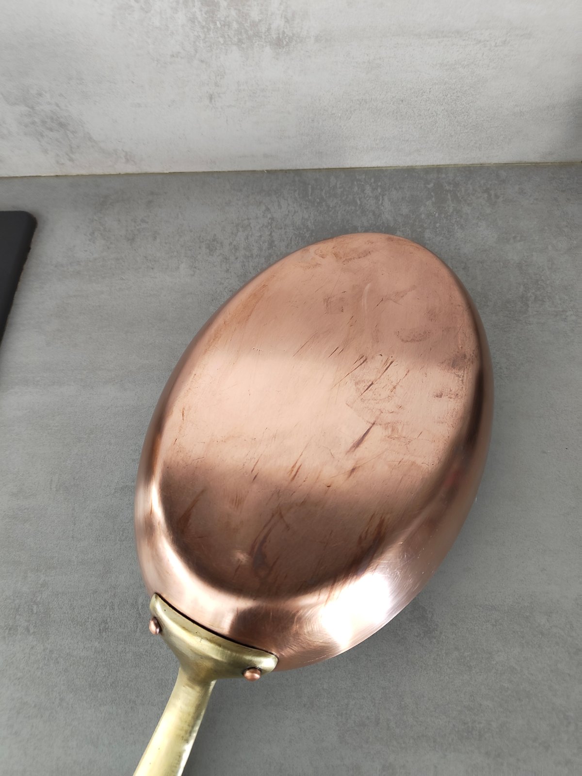Vintage Copper Pan – Made in France 🇫🇷 – Brass Handle – Professional Cookware — photo 14
