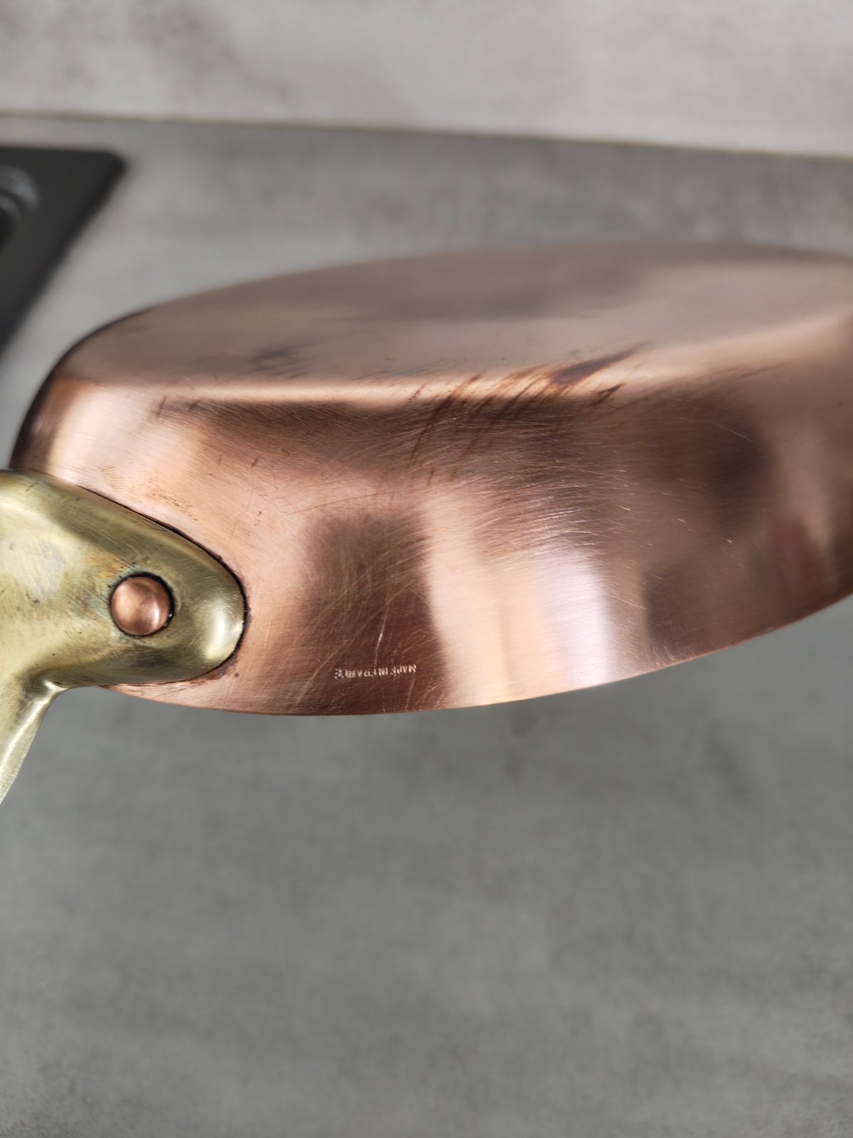 Vintage Copper Pan – Made in France 🇫🇷 – Brass Handle – Professional Cookware — photo 15
