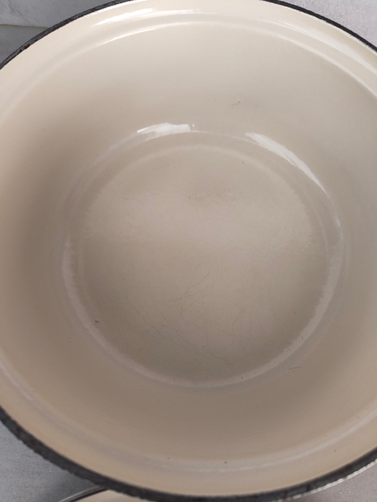 Vintage Cousances Cast Iron Dutch Oven No. 24 – Rare – Made in France – Enameled Casserole — photo 7