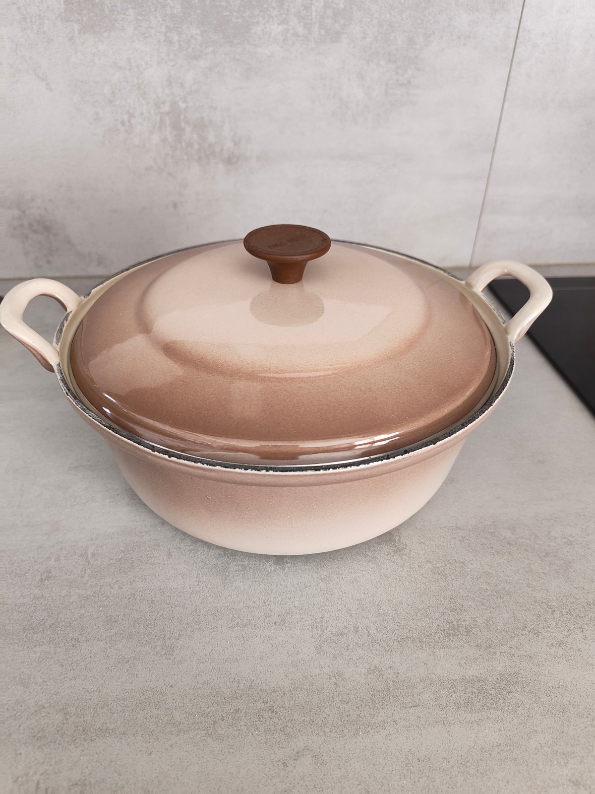 Vintage Cousances Cast Iron Dutch Oven No. 24 – Rare – Made in France – Enameled Casserole