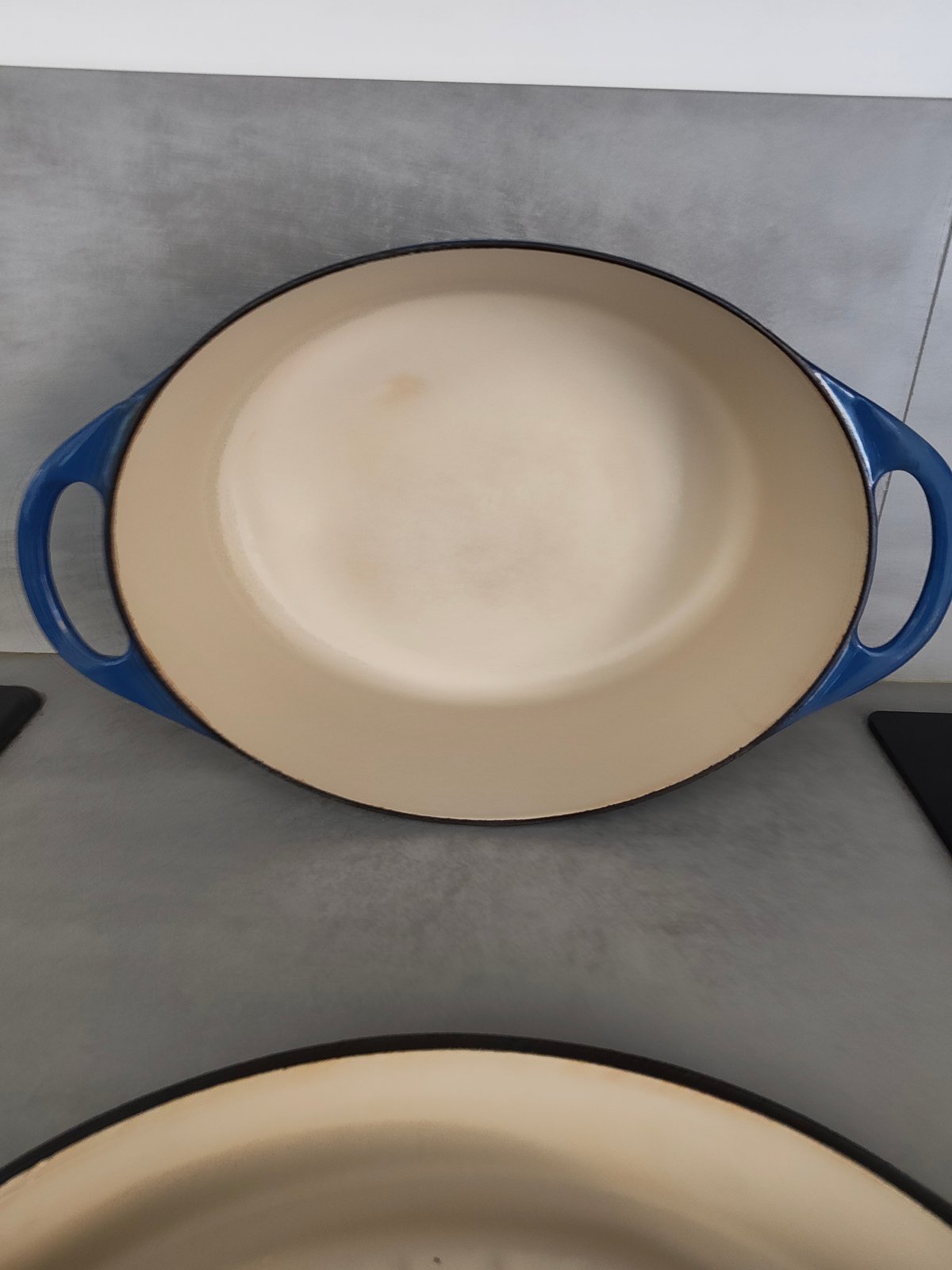 Vintage Cousances Doufeu – Le Creuset Group – Rare Blue Enamel Cast Iron – Made in France — photo 3